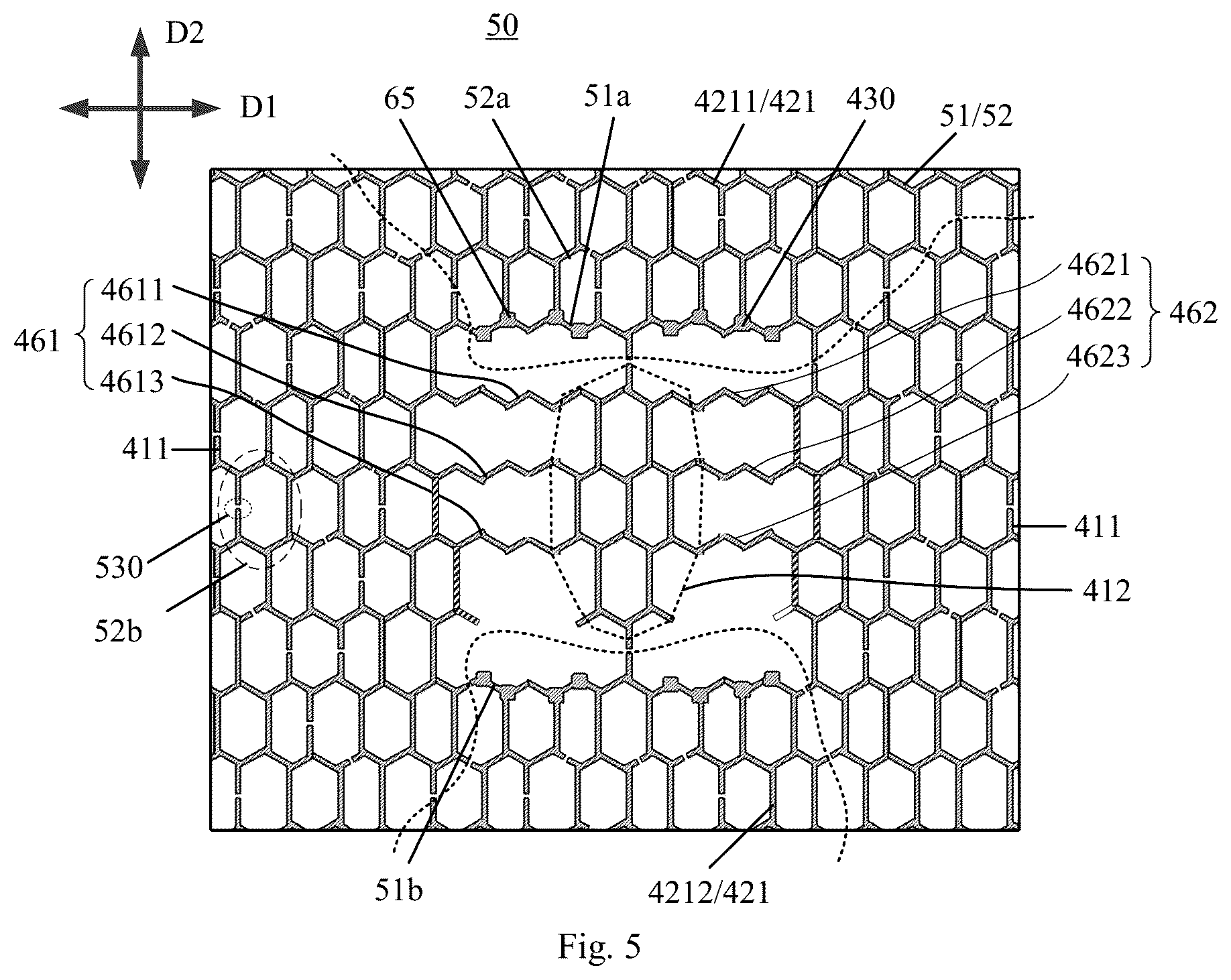Patent US12591345 Figure 5 – Touch structure, display panel and electronic device