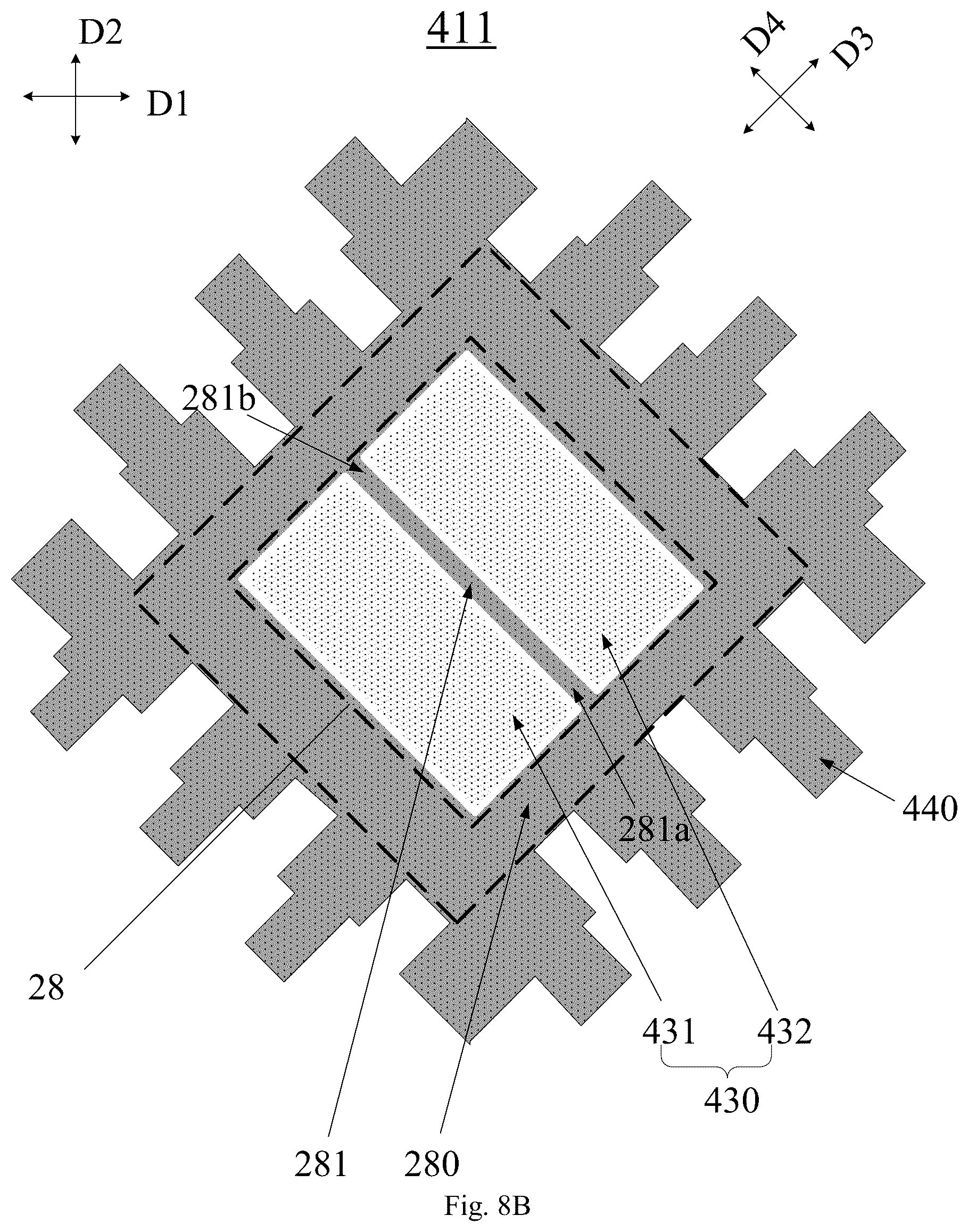 Patent US12591345 Figure 11 – Touch structure, display panel and electronic device