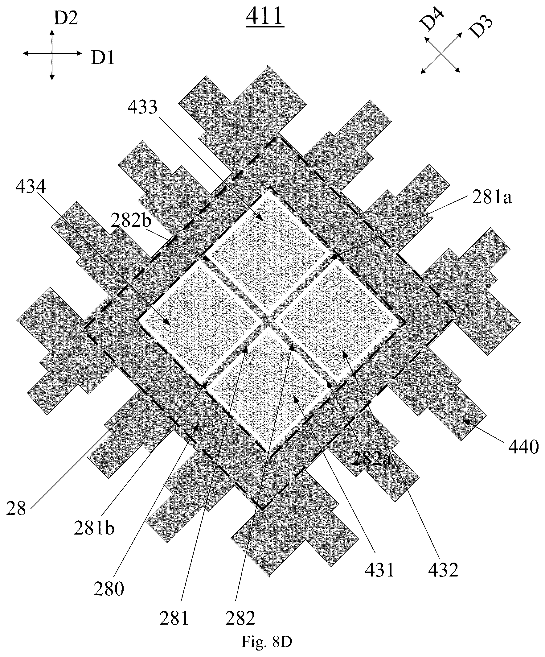 Patent US12591345 Figure 13 – Touch structure, display panel and electronic device