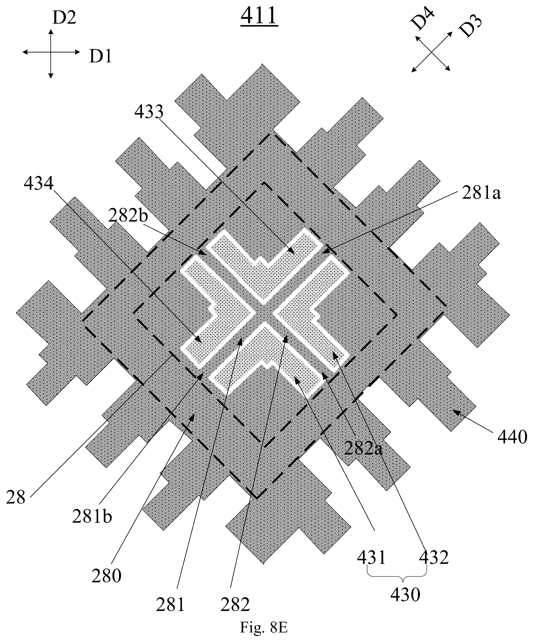 Patent US12591345 Figure 14 – Touch structure, display panel and electronic device