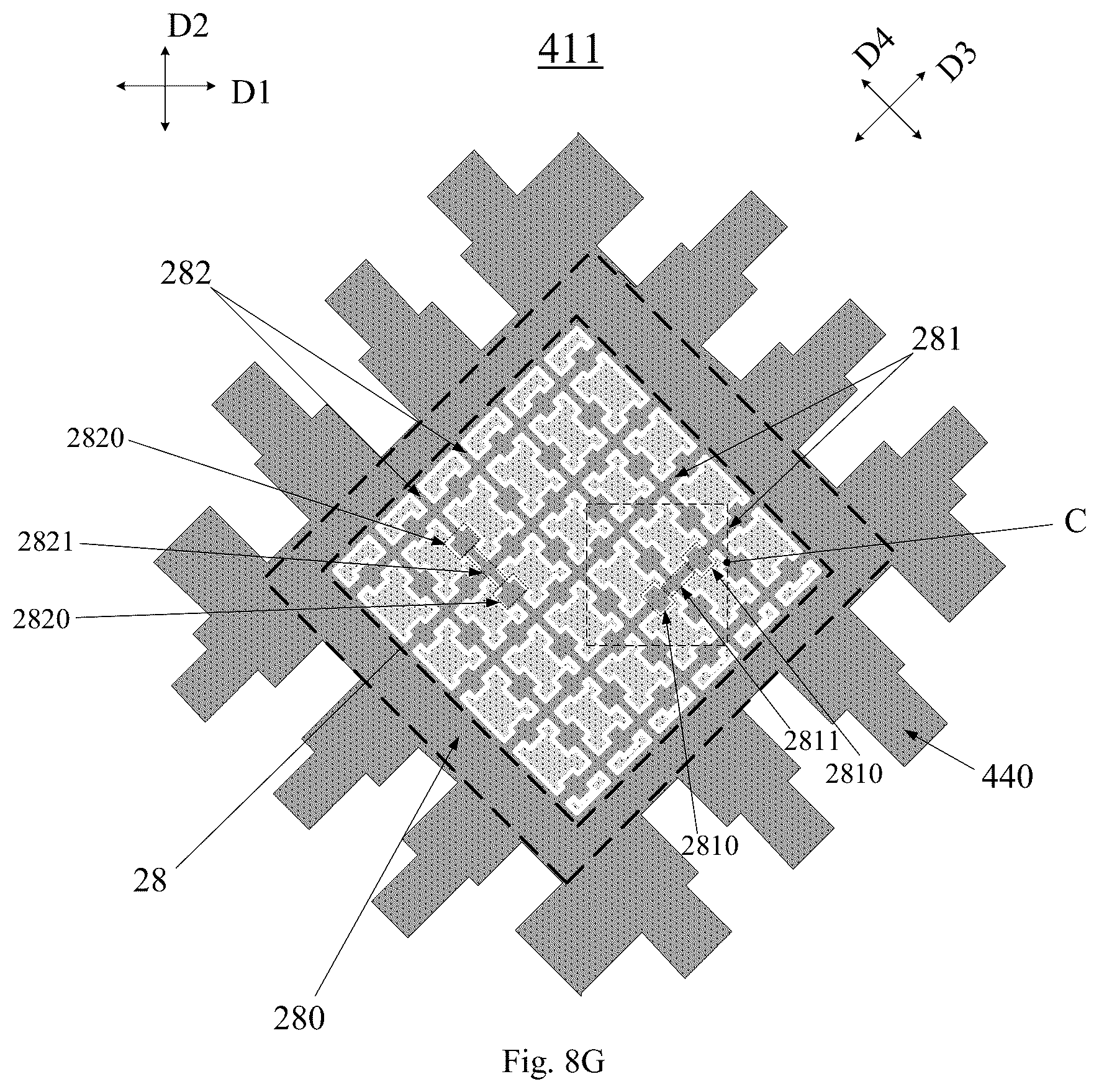 Patent US12591345 Figure 16 – Touch structure, display panel and electronic device