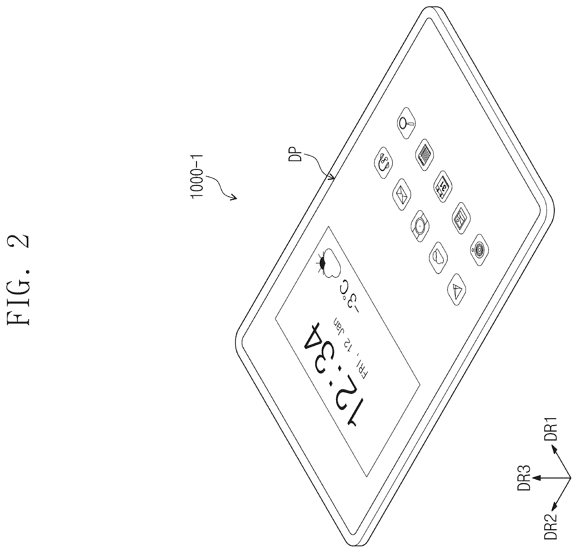 Patent US12591346 Figure 3 – Electronic device