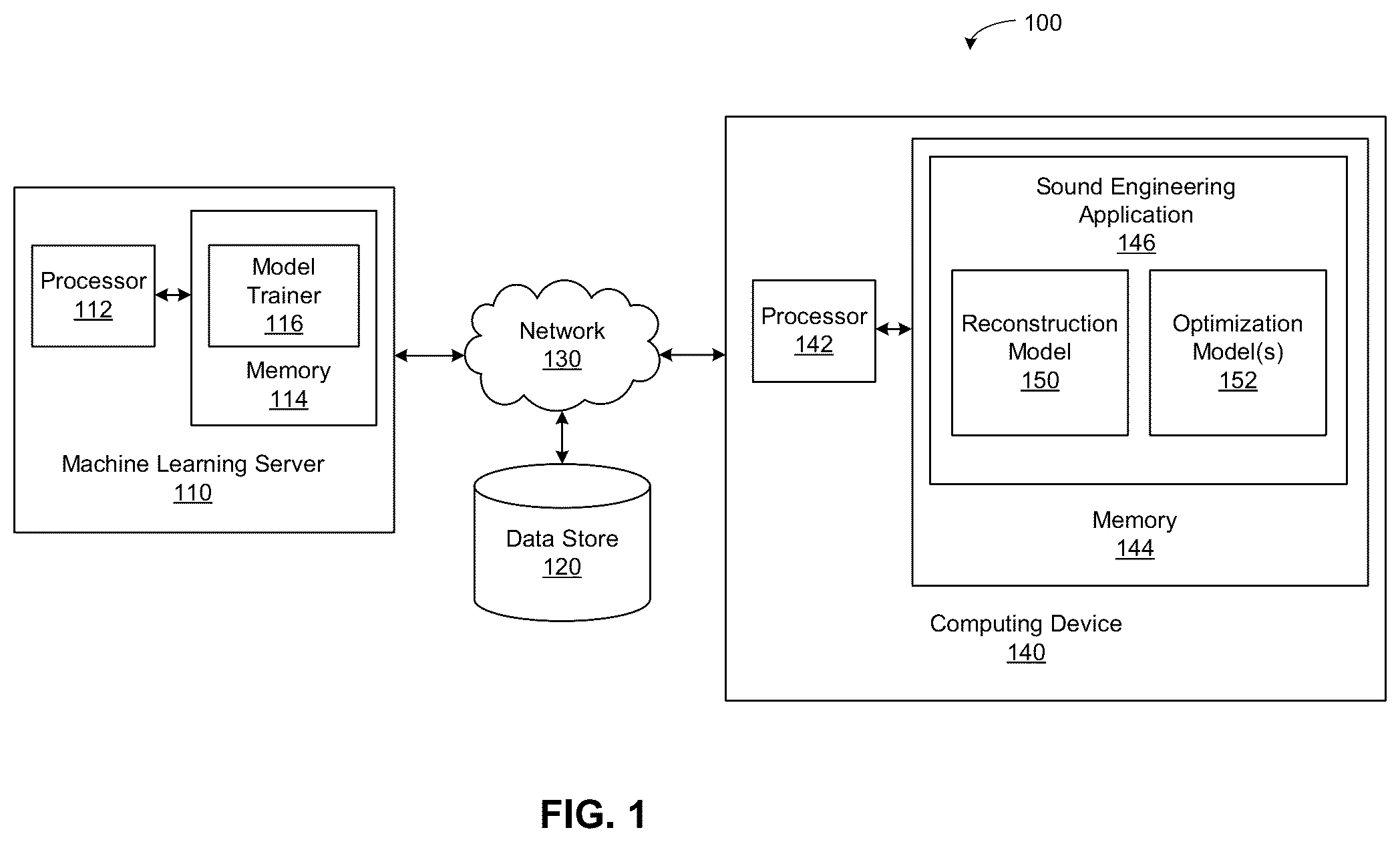 Patent US12591350 Figure 1 – Techniques for positioning speakers within a venue