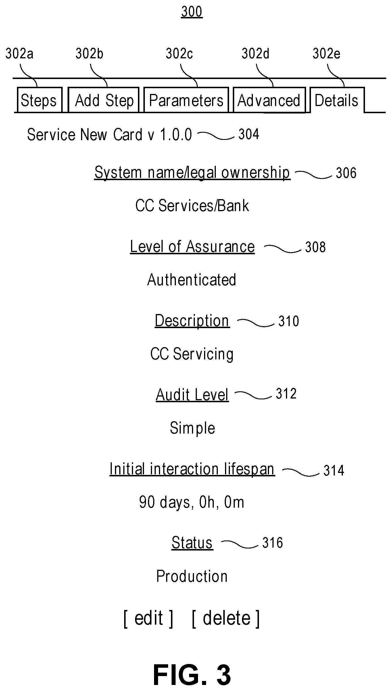 Patent US12591355 Figure 3 – Method and system for administering dynamic user experience applications