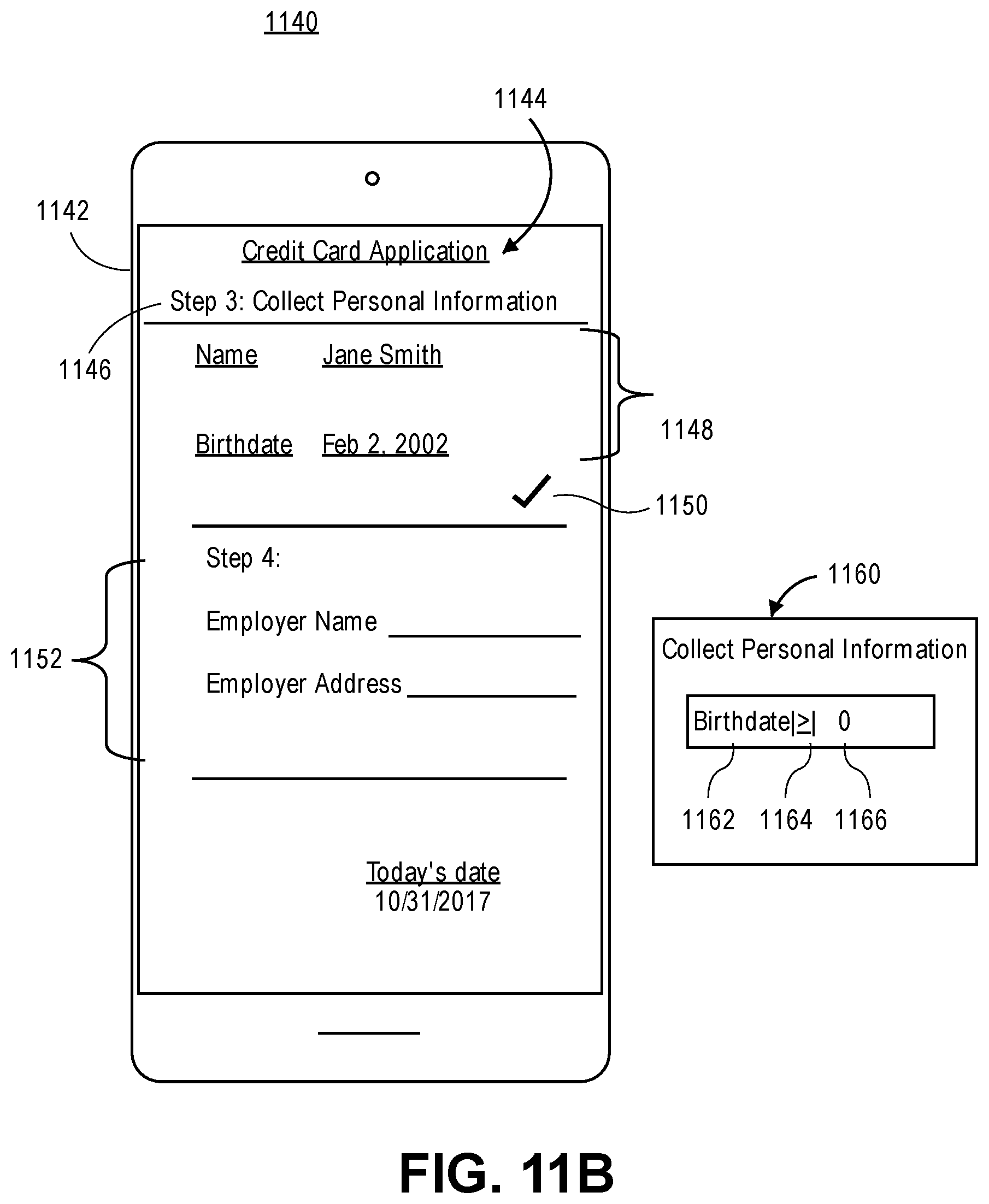 Patent US12591355 Figure 11 – Method and system for administering dynamic user experience applications