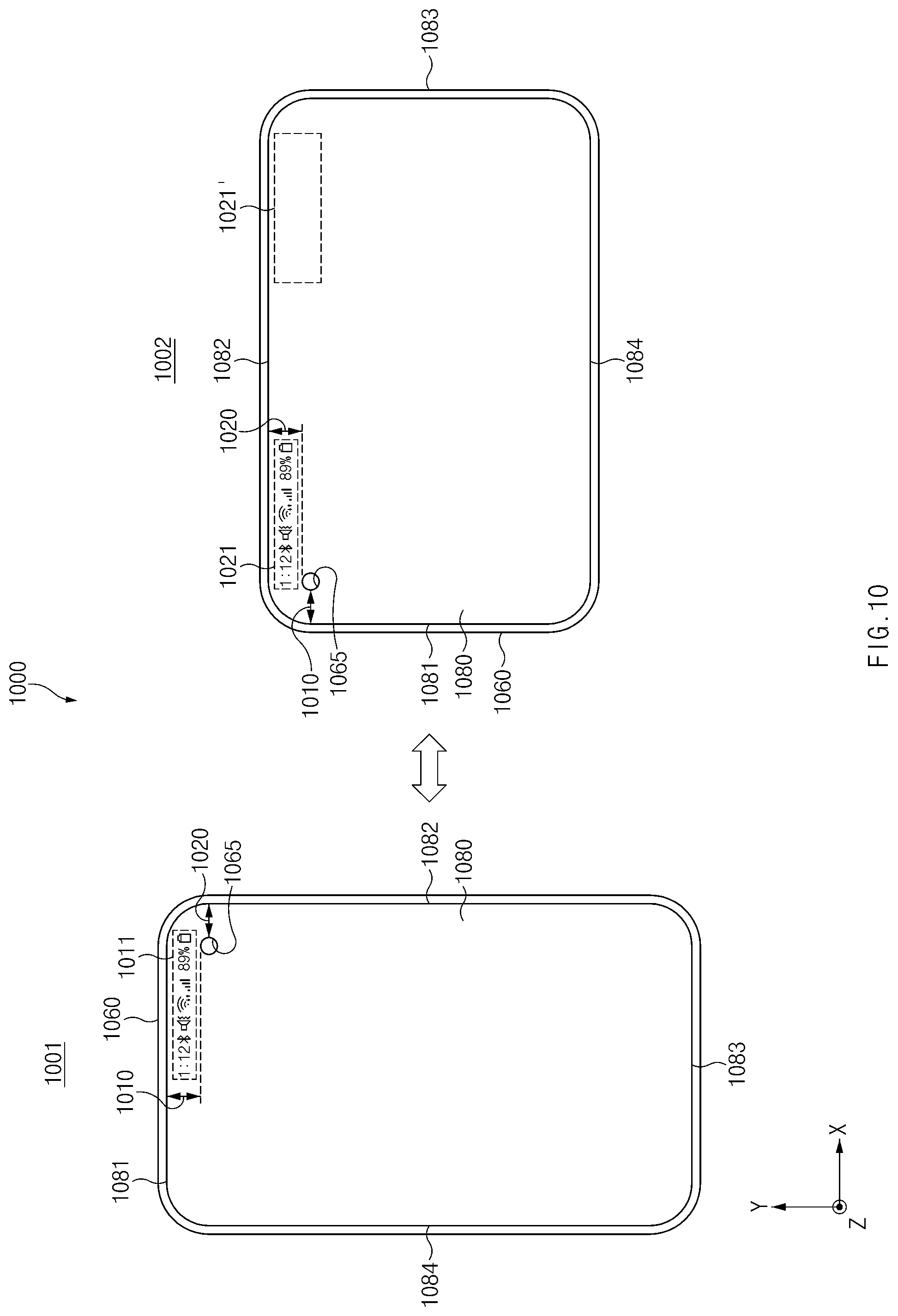 Patent US12591359 Figure 13 – Electronic device comprising display that optimally display content with respect to camera hole, and method for controlling display thereof