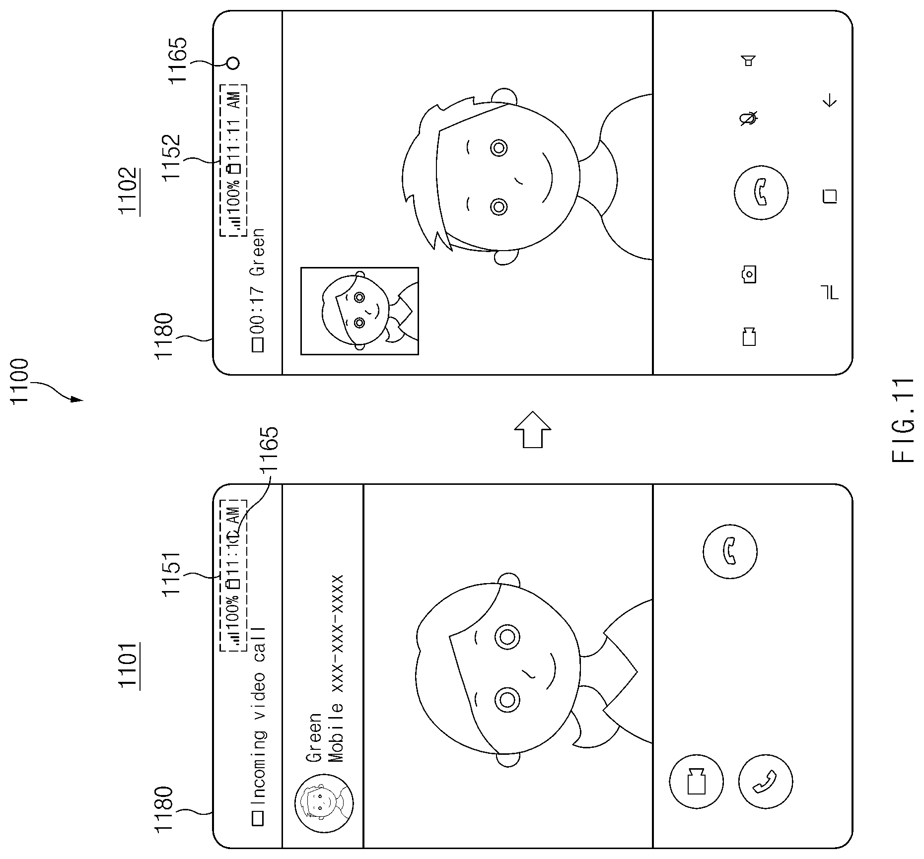 Patent US12591359 Figure 14 – Electronic device comprising display that optimally display content with respect to camera hole, and method for controlling display thereof