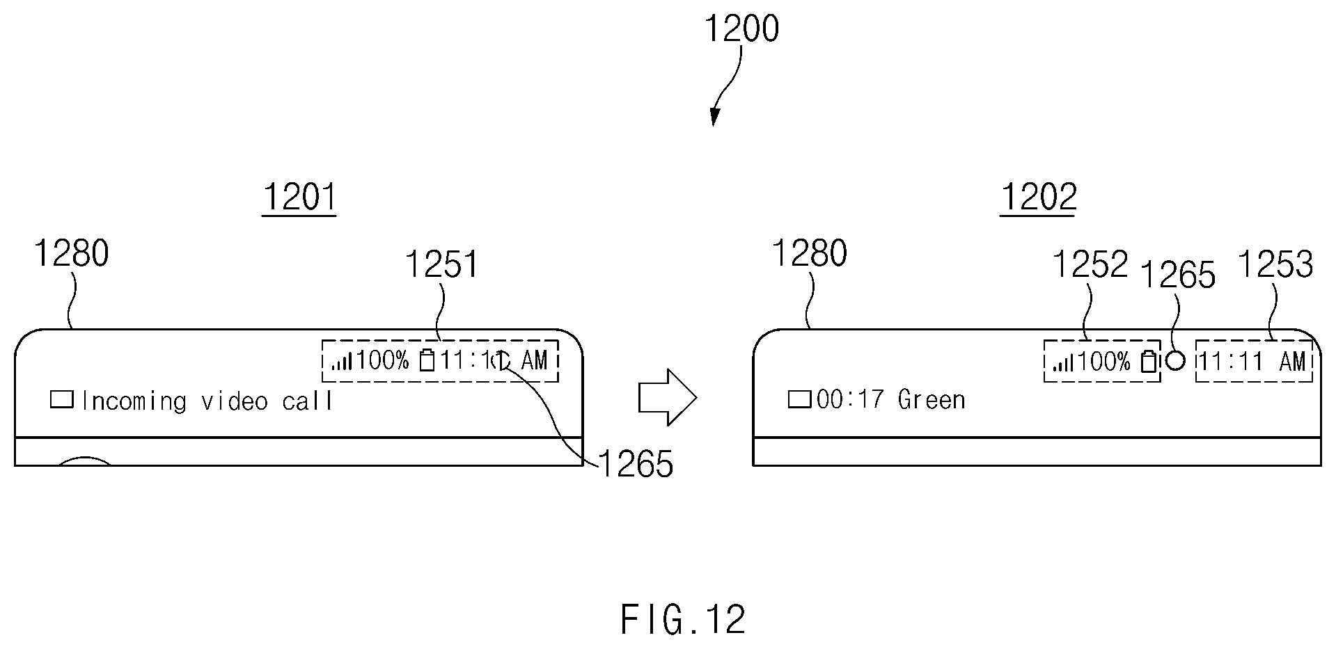 Patent US12591359 Figure 15 – Electronic device comprising display that optimally display content with respect to camera hole, and method for controlling display thereof