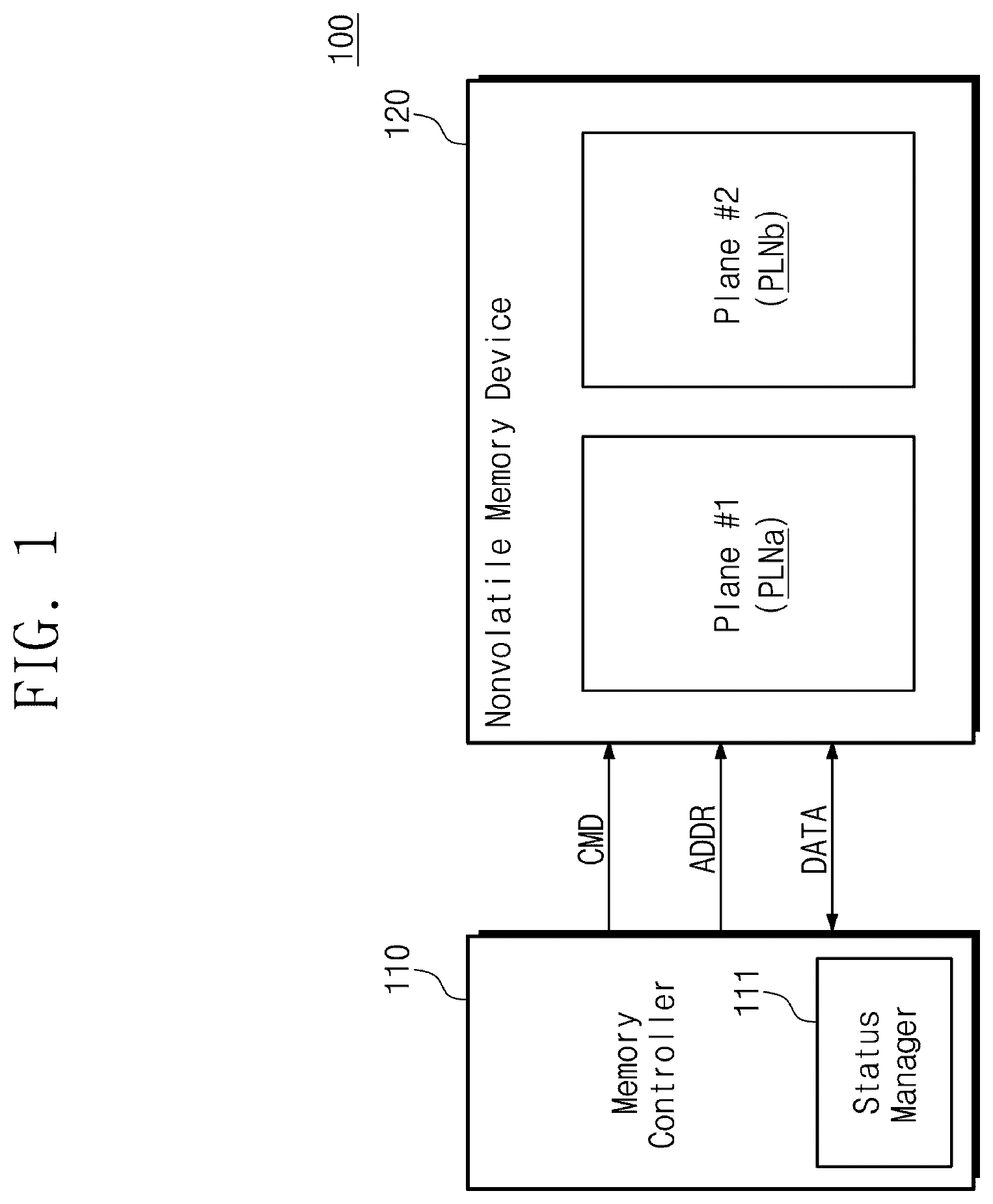 Patent US12591389 Figure 1 – Memory controller and operation method thereof for performing an interleaving read operation