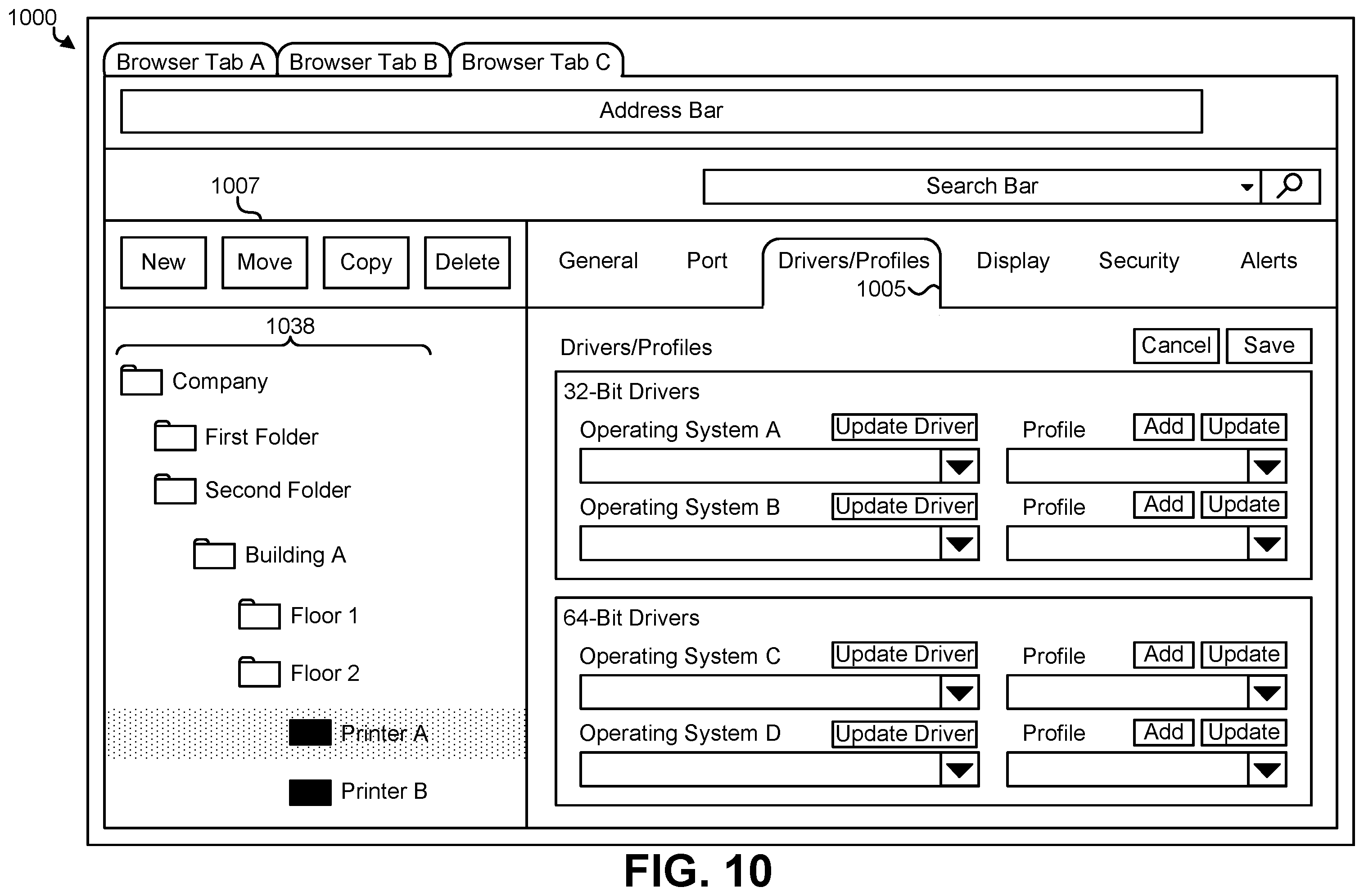 Patent US12591399 Figure 10 – Systems and methods for operating multiple client printing systems