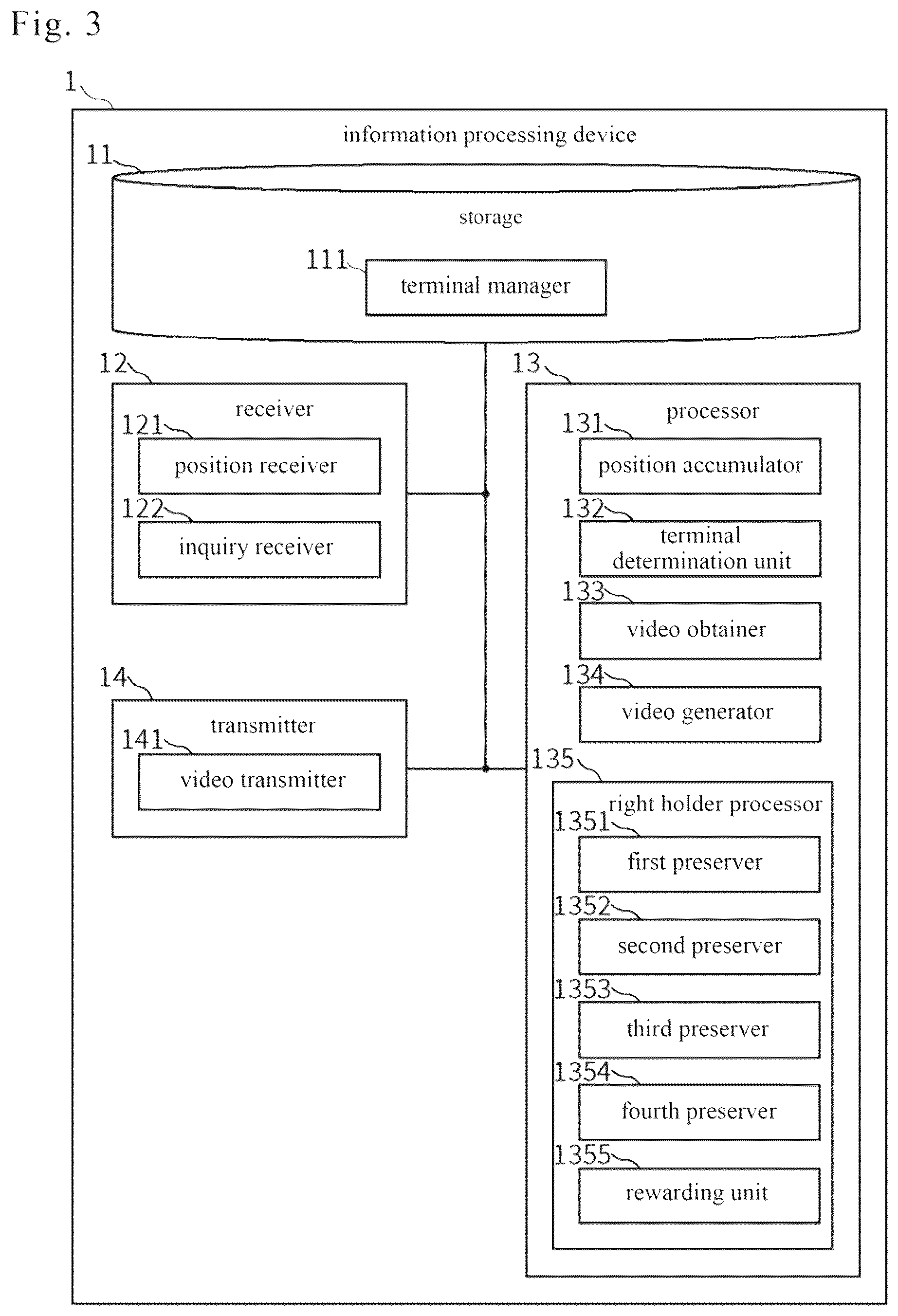 Patent US12591401 Figure 3 – Mobile terminal, information processing device and information processing method