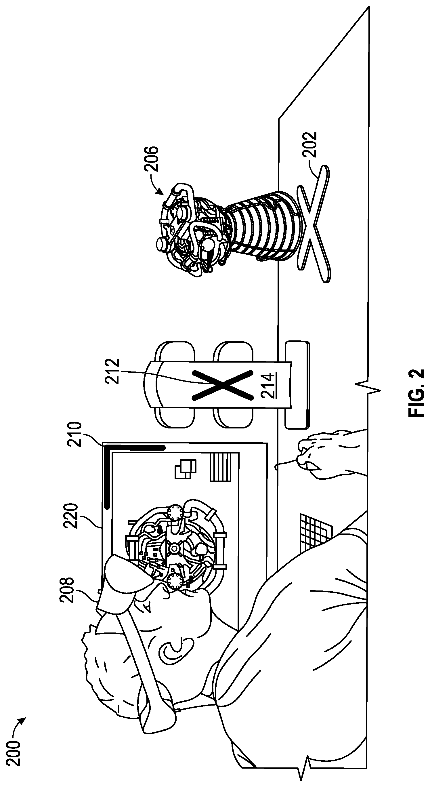 Patent US12591402 Figure 2 – Augmented reality collaboration system with annotation capability