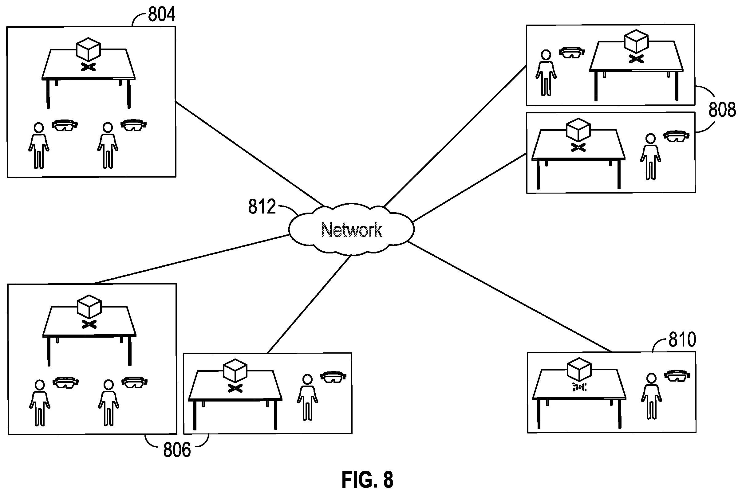 Patent US12591402 Figure 7 – Augmented reality collaboration system with annotation capability
