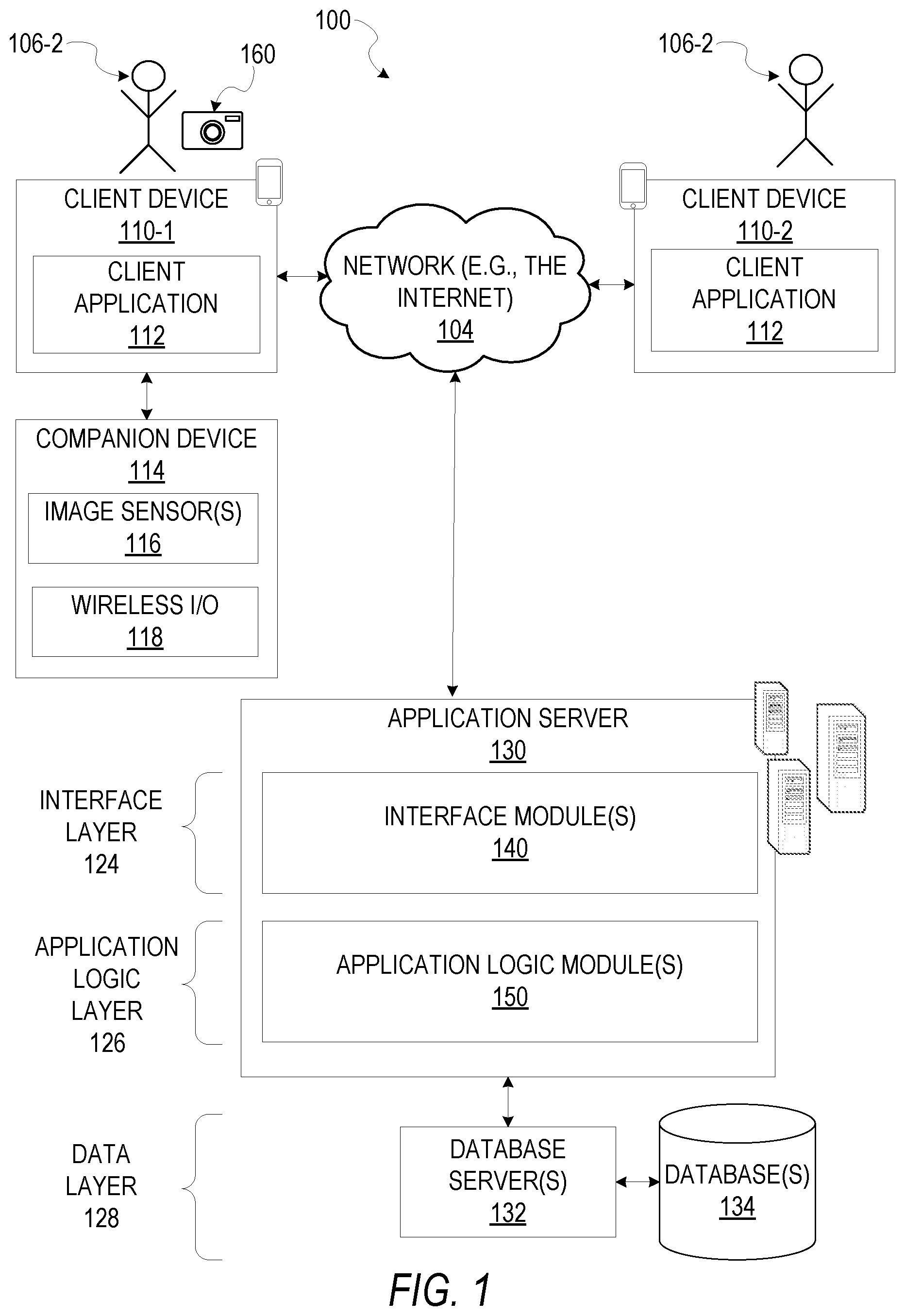 Patent US12591405 Figure 1 – Shared control of a virtual object by multiple devices