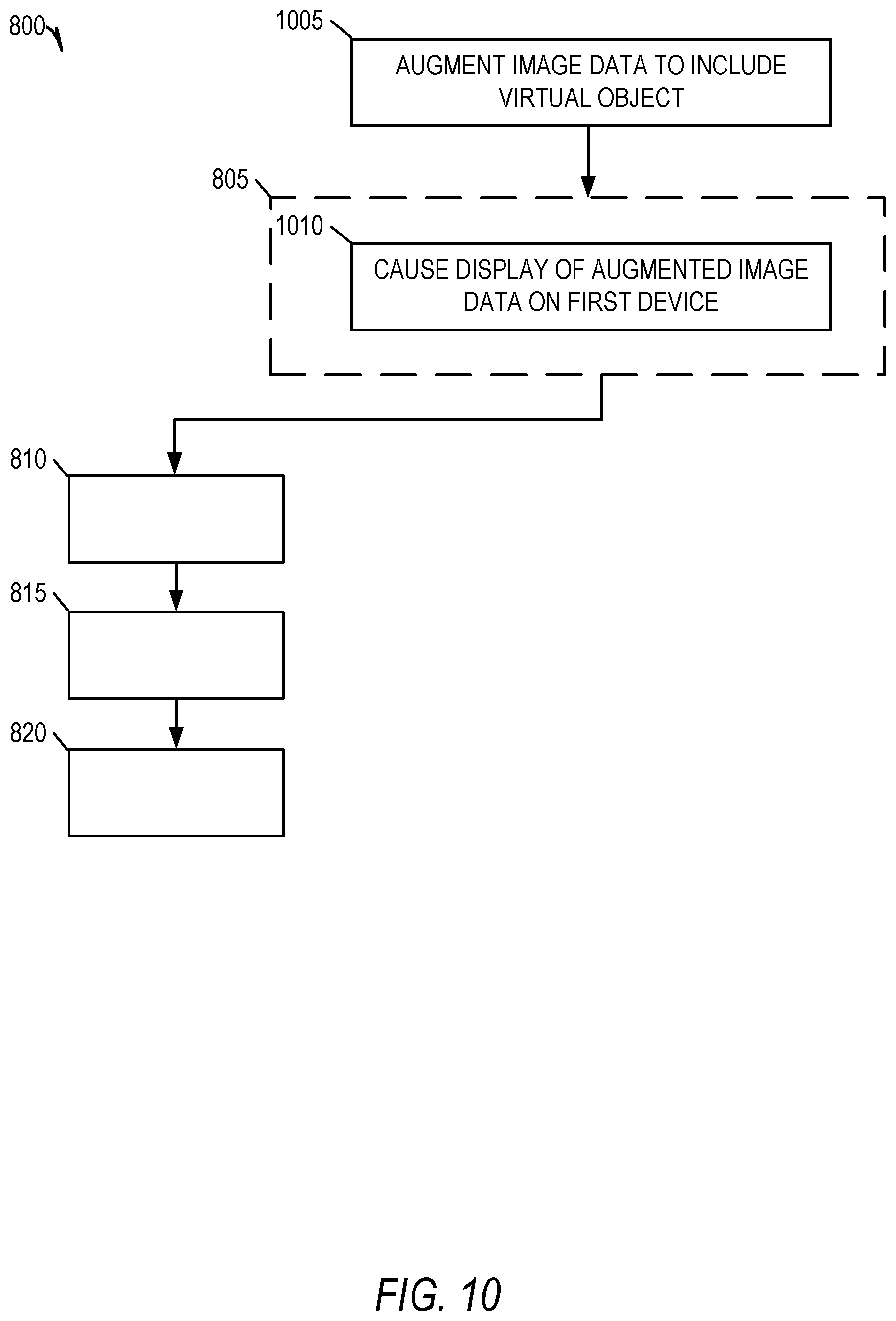 Patent US12591405 Figure 10 – Shared control of a virtual object by multiple devices