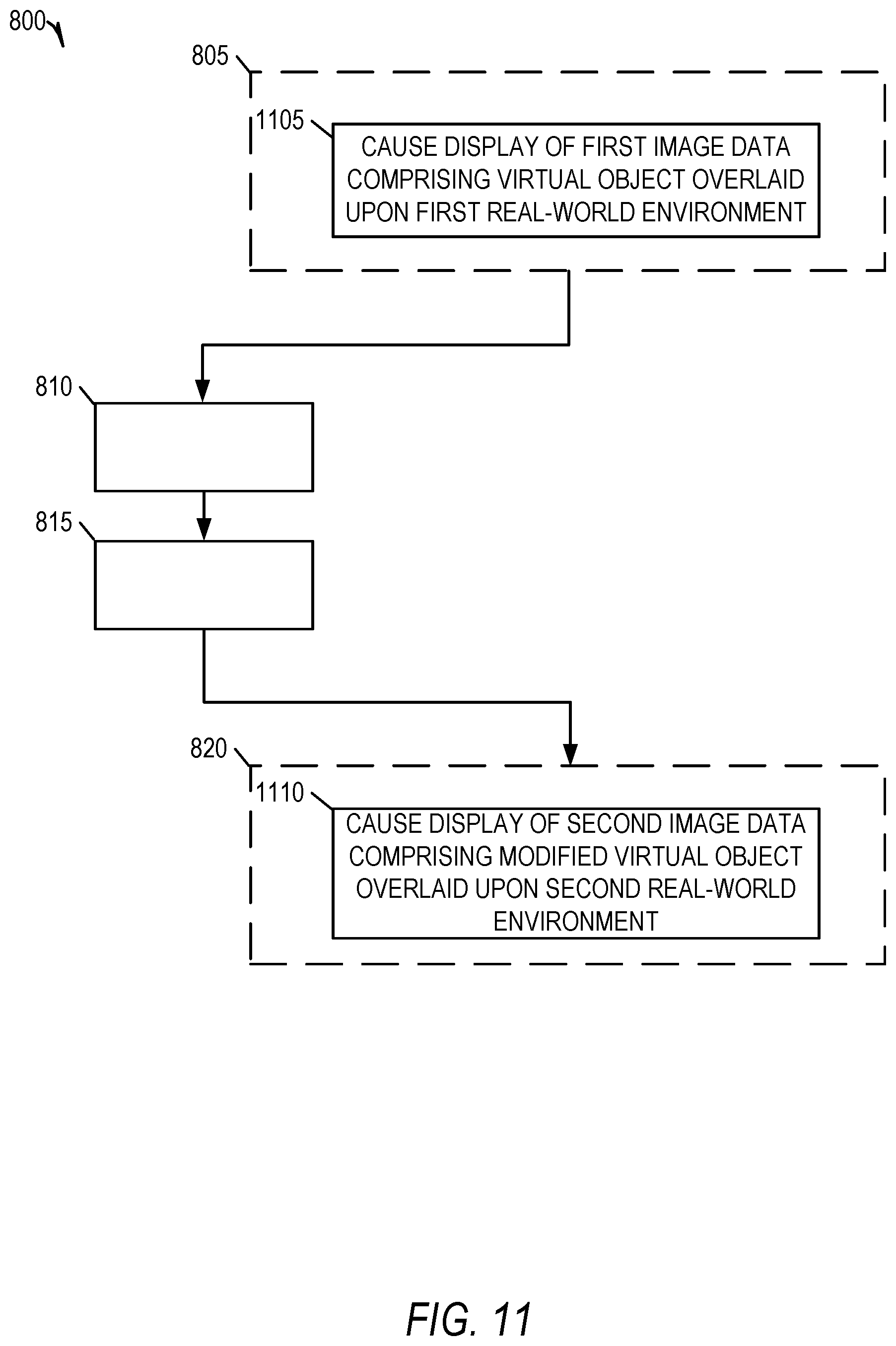 Patent US12591405 Figure 11 – Shared control of a virtual object by multiple devices