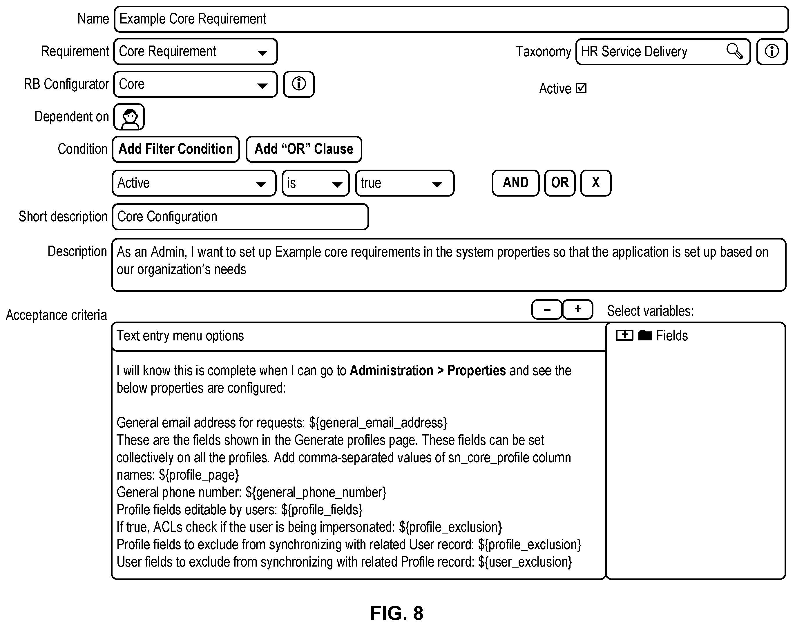 Patent US12591413 Figure 8 – Computer program specification builder