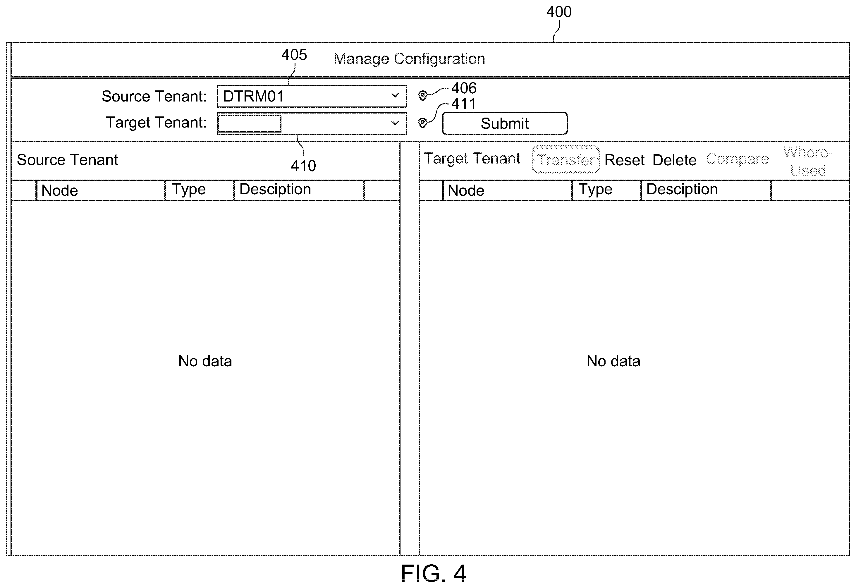 Patent US12591438 Figure 5 – Configuration transport between tenants
