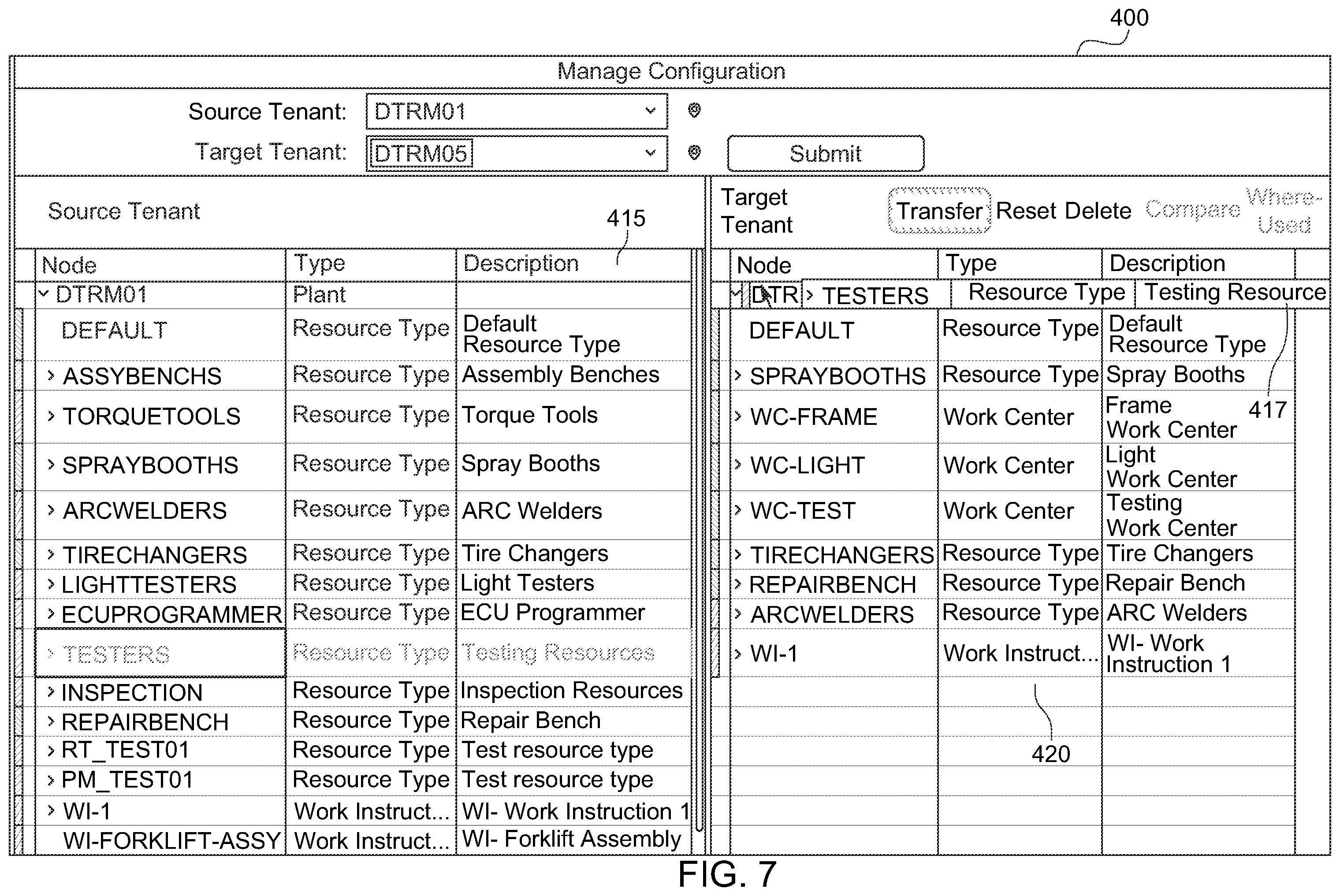 Patent US12591438 Figure 8 – Configuration transport between tenants
