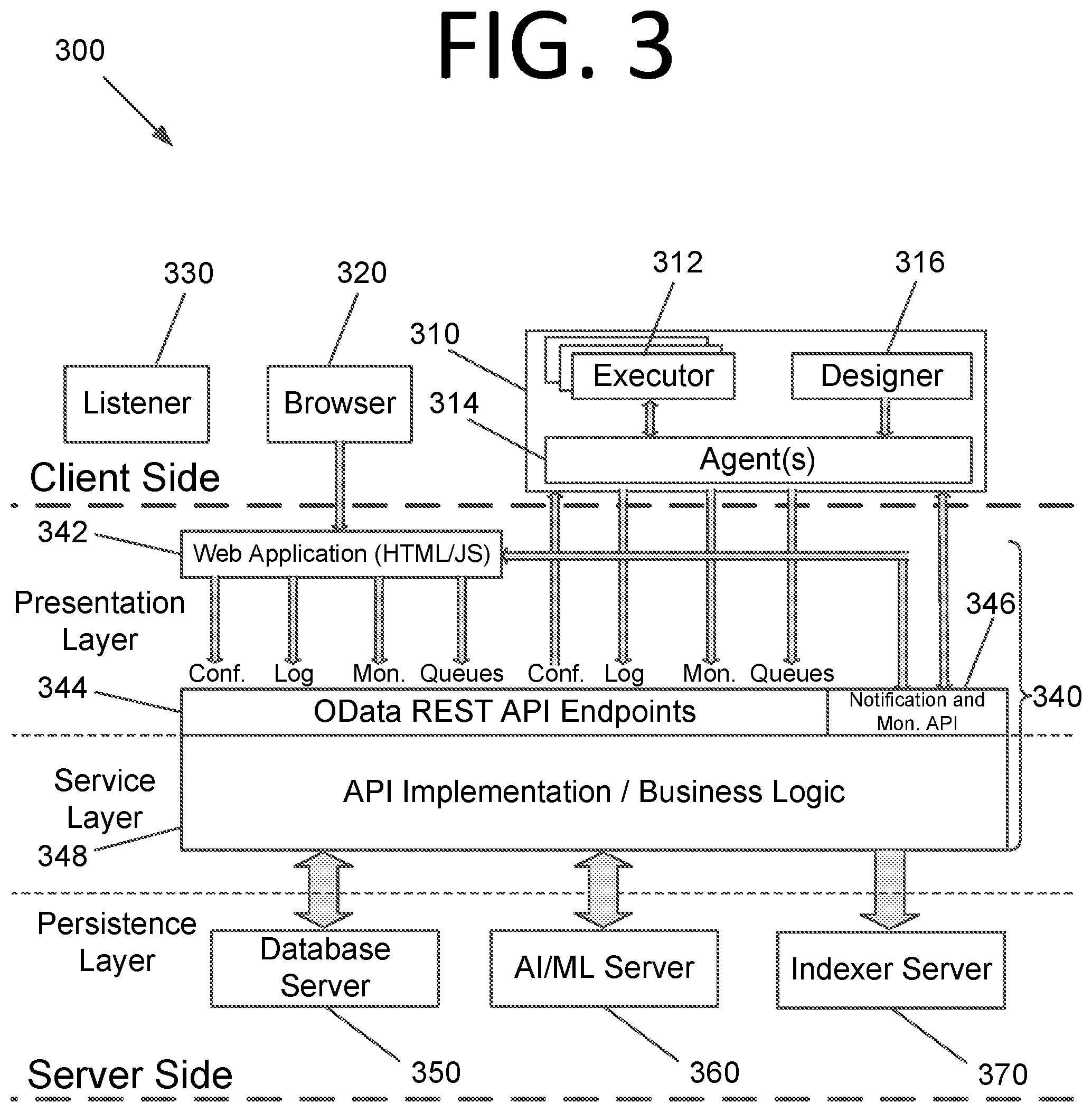 Patent US12591441 Figure 3 – Determining sequences of interactions, process extraction, and robot generation using generative artificial intelligence / machine learning models