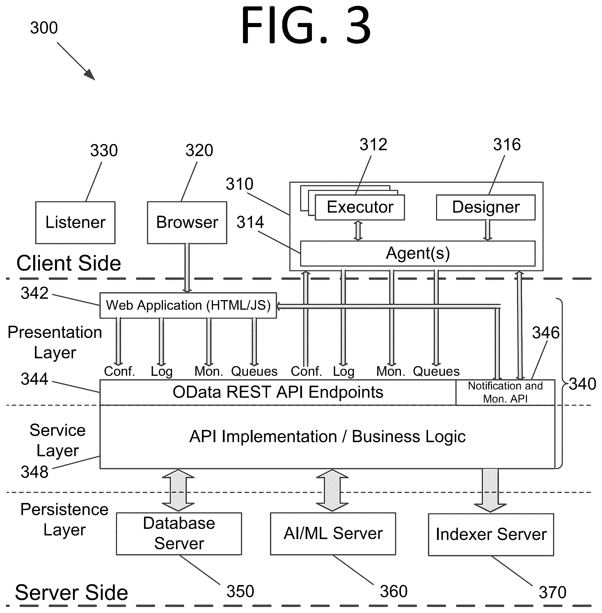 Patent US12591442 Figure 3 – Determining sequences of interactions, process extraction, and robot generation using generative artificial intelligence / machine learning models