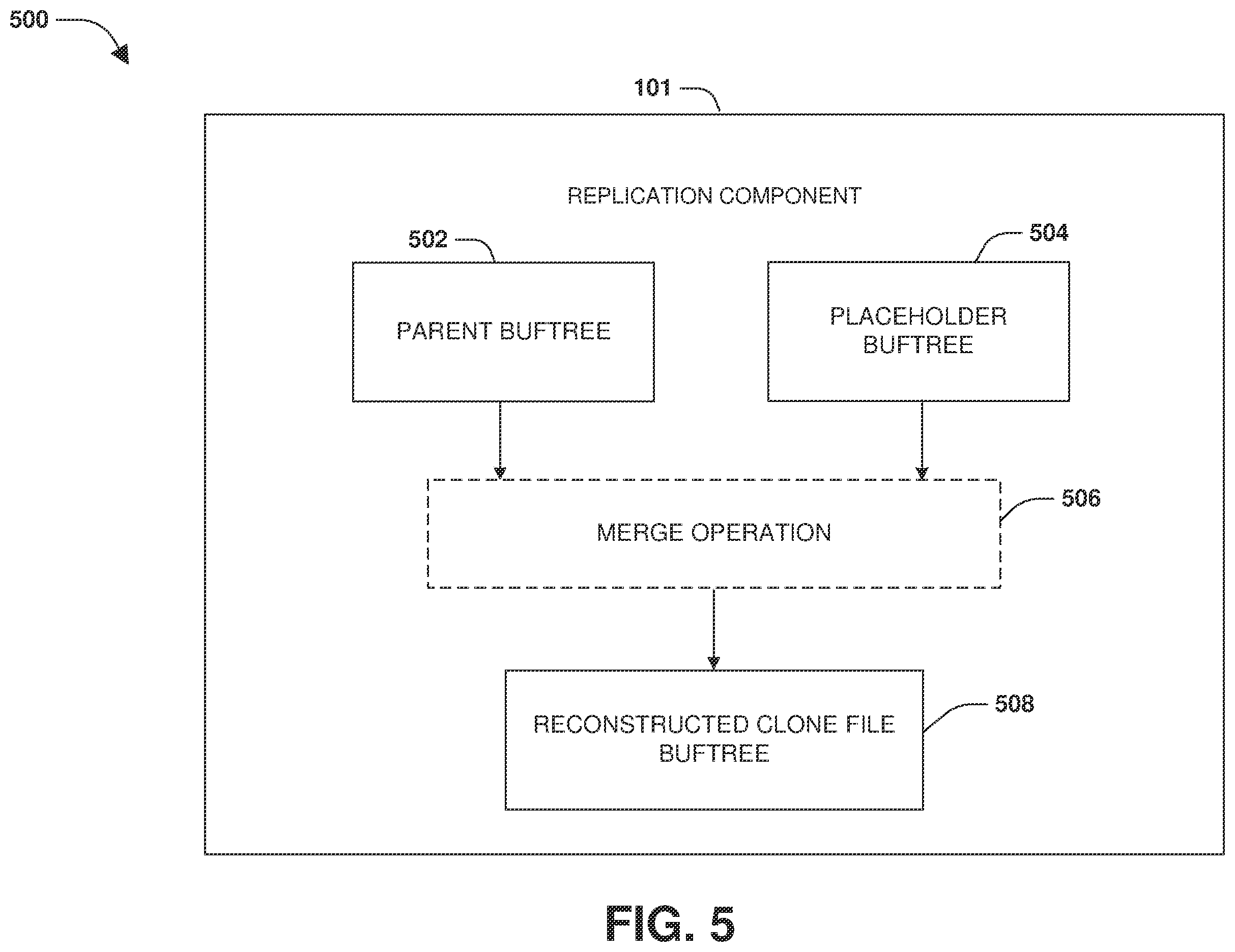Patent US12591493 Figure 6 – Rebuilding a destination file system as part of a resync operation
