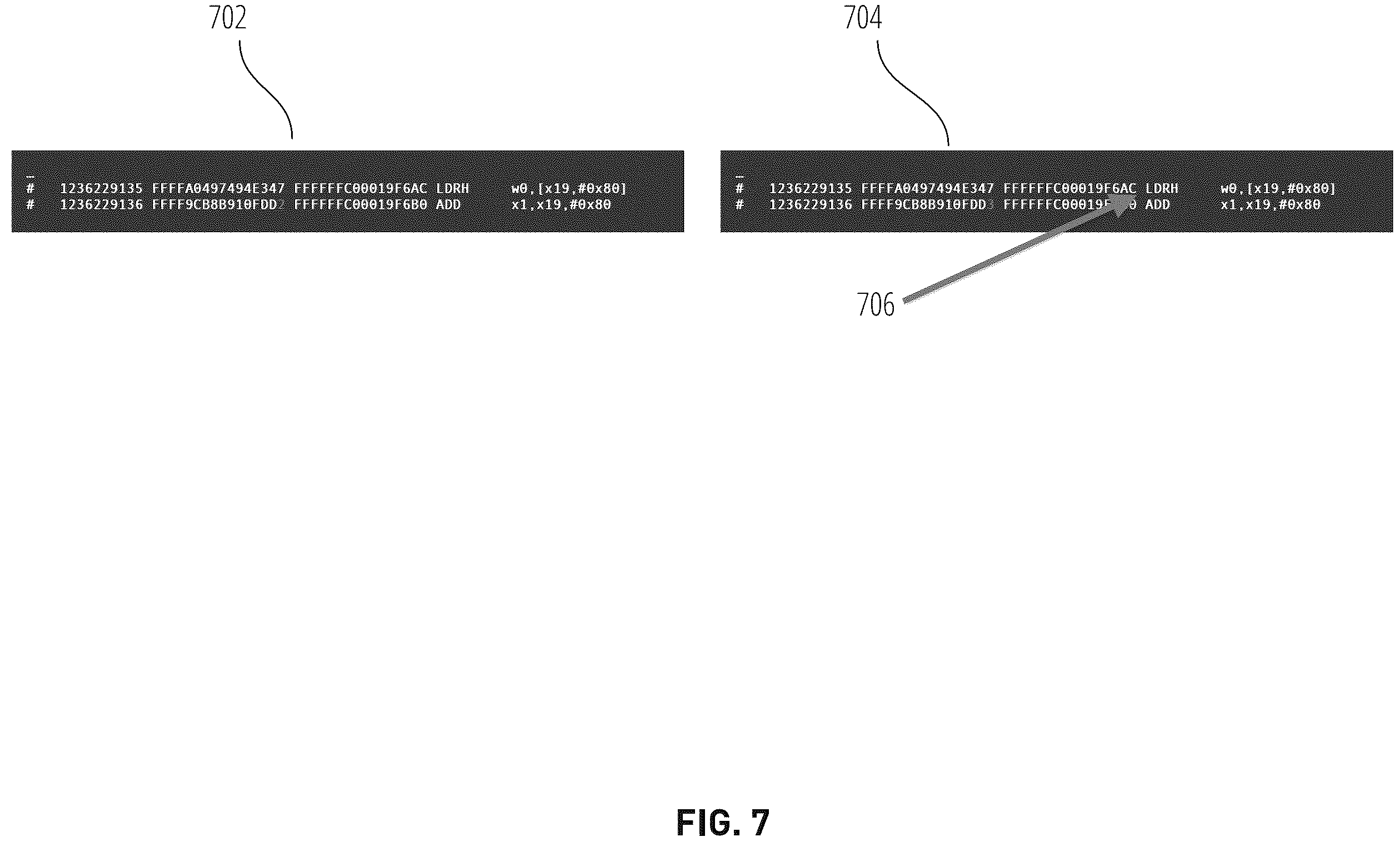 Patent US12591503 Figure 7 – Debugging instruction execution errors in a simulated computer system