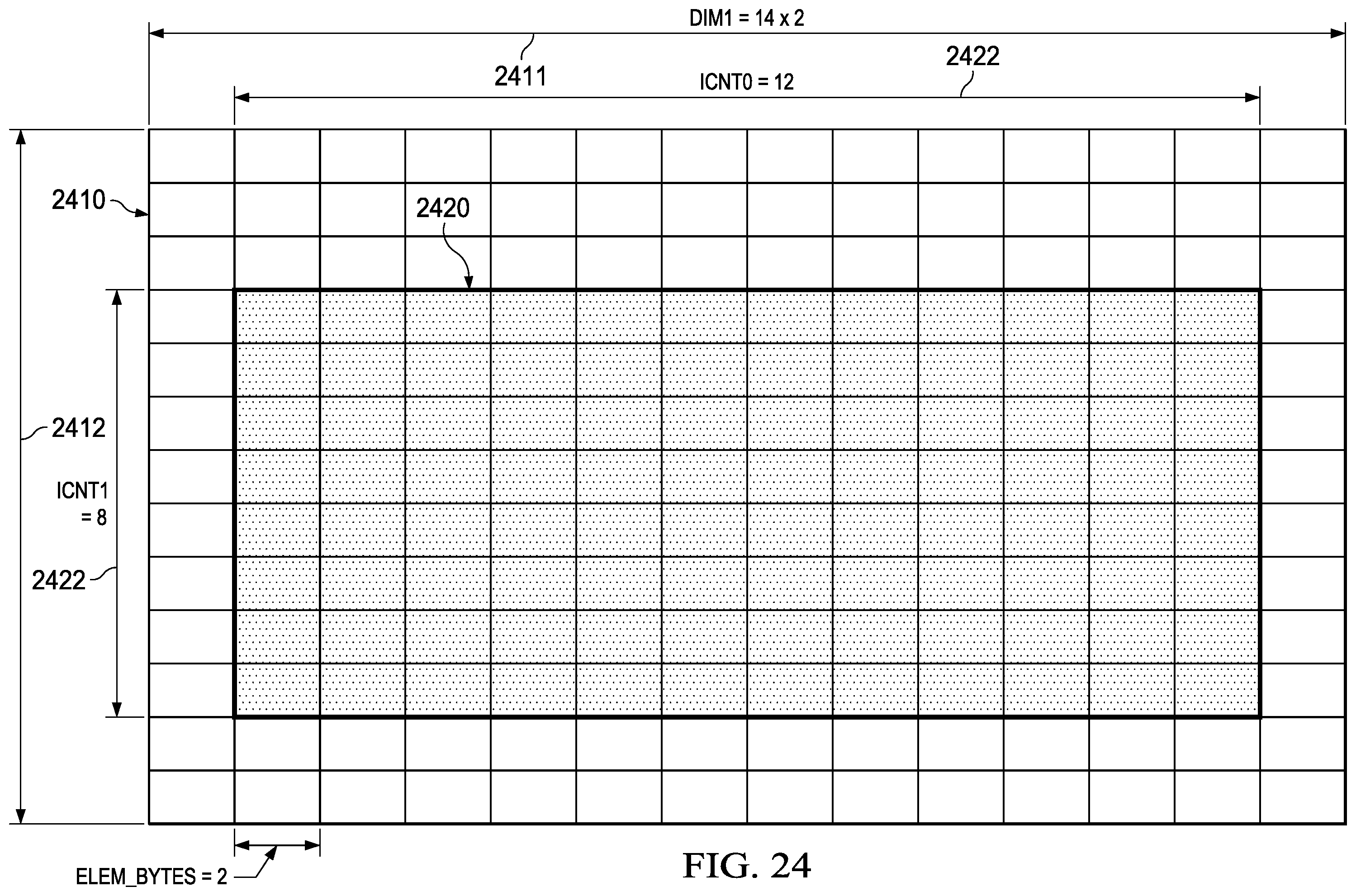 Patent US12591517 Figure 11 – Fetching vector data elements with padding