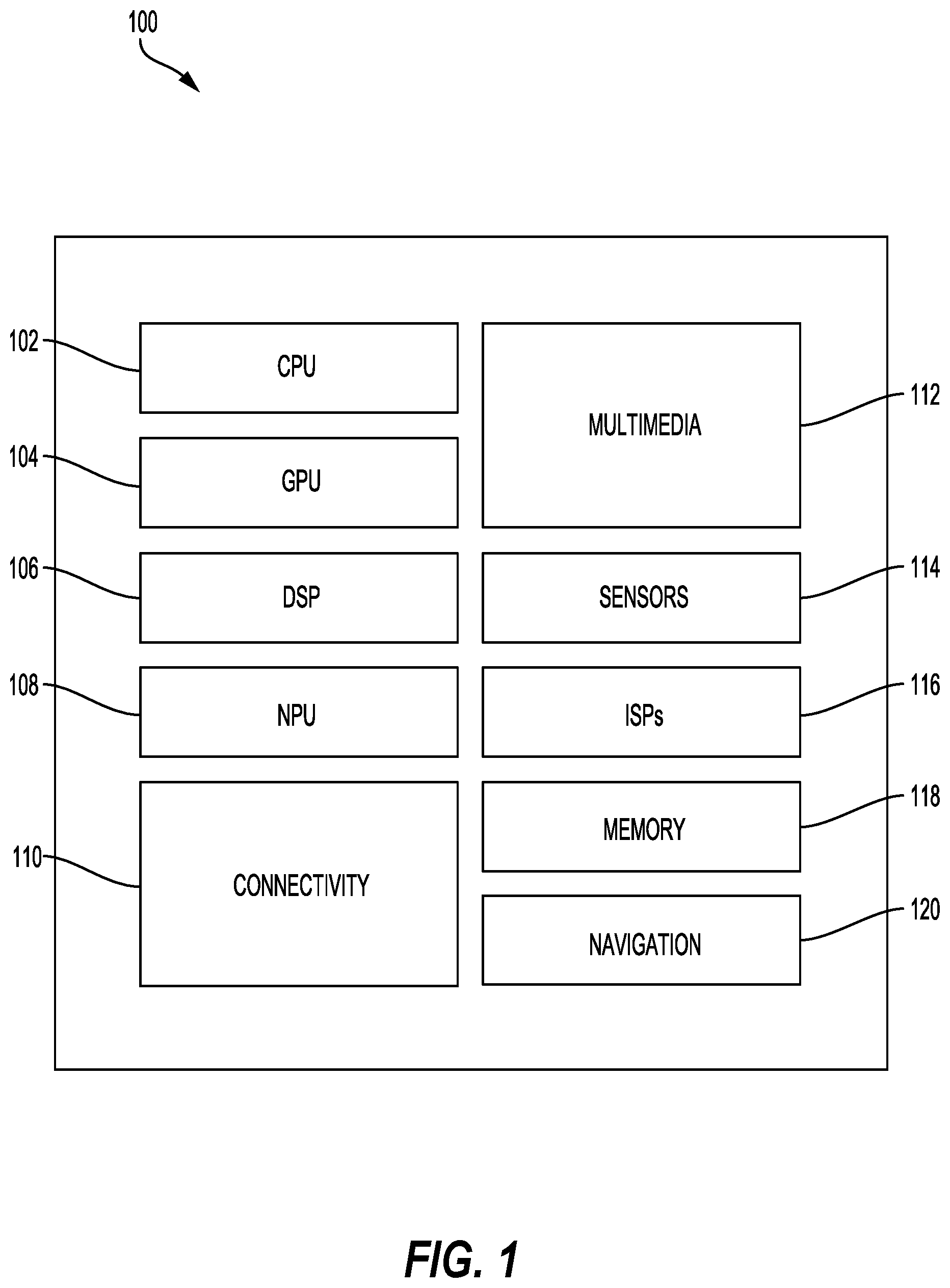 Patent US12591523 Figure 1 – Priority-based cache eviction policy governed by latency critical central processing unit (CPU) cores