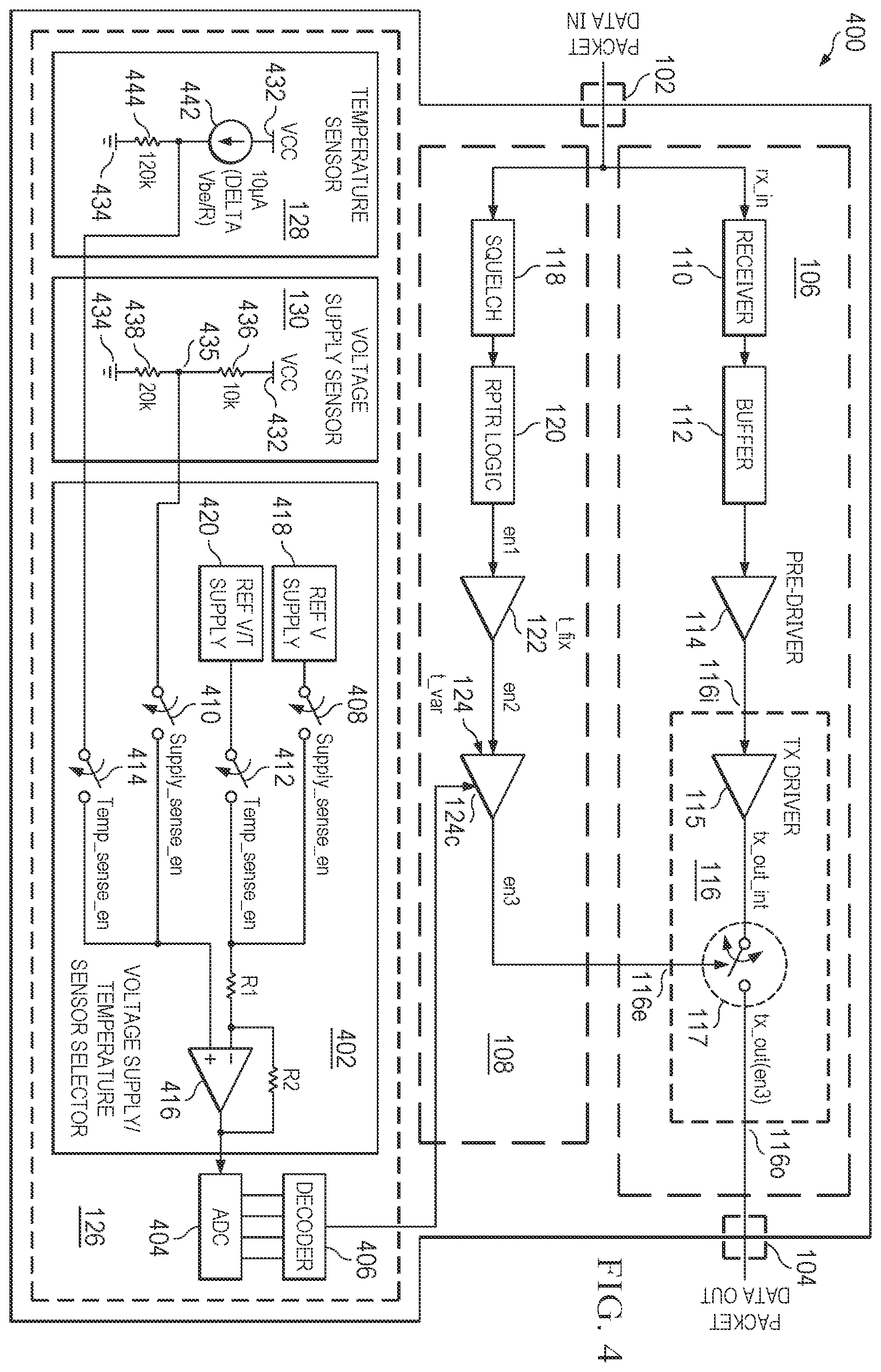 Patent US12591531 Figure 4 – Technique for limiting transmission of partial symbols in repeater device