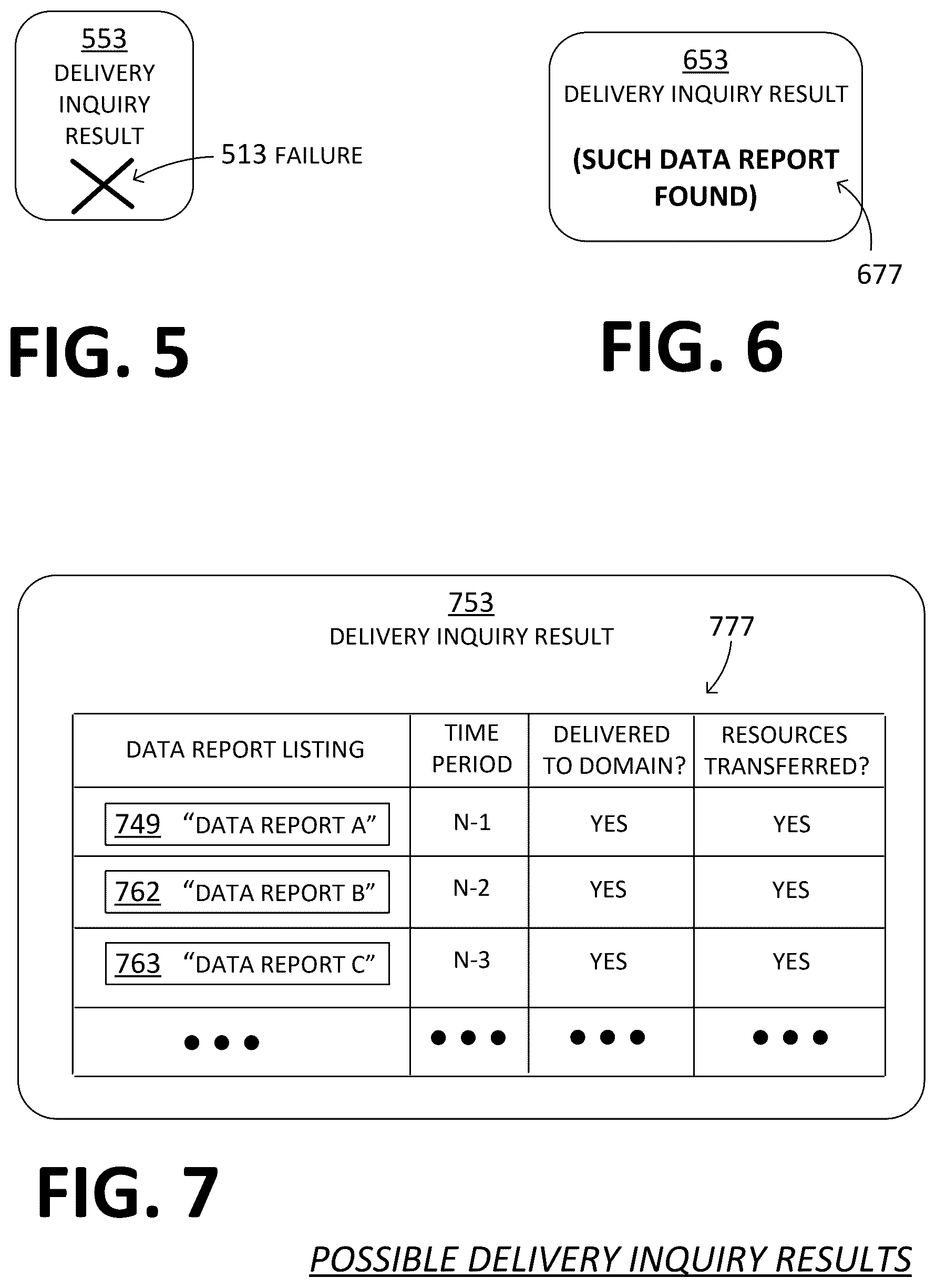 Patent US12591543 Figure 5 – Online software platform (OSP) checking partner entity of primary entity for prior actions indicating delivery of data reports by the partner entity to domain on behalf of the primary entity, to lessen chance of duplication of such delivery