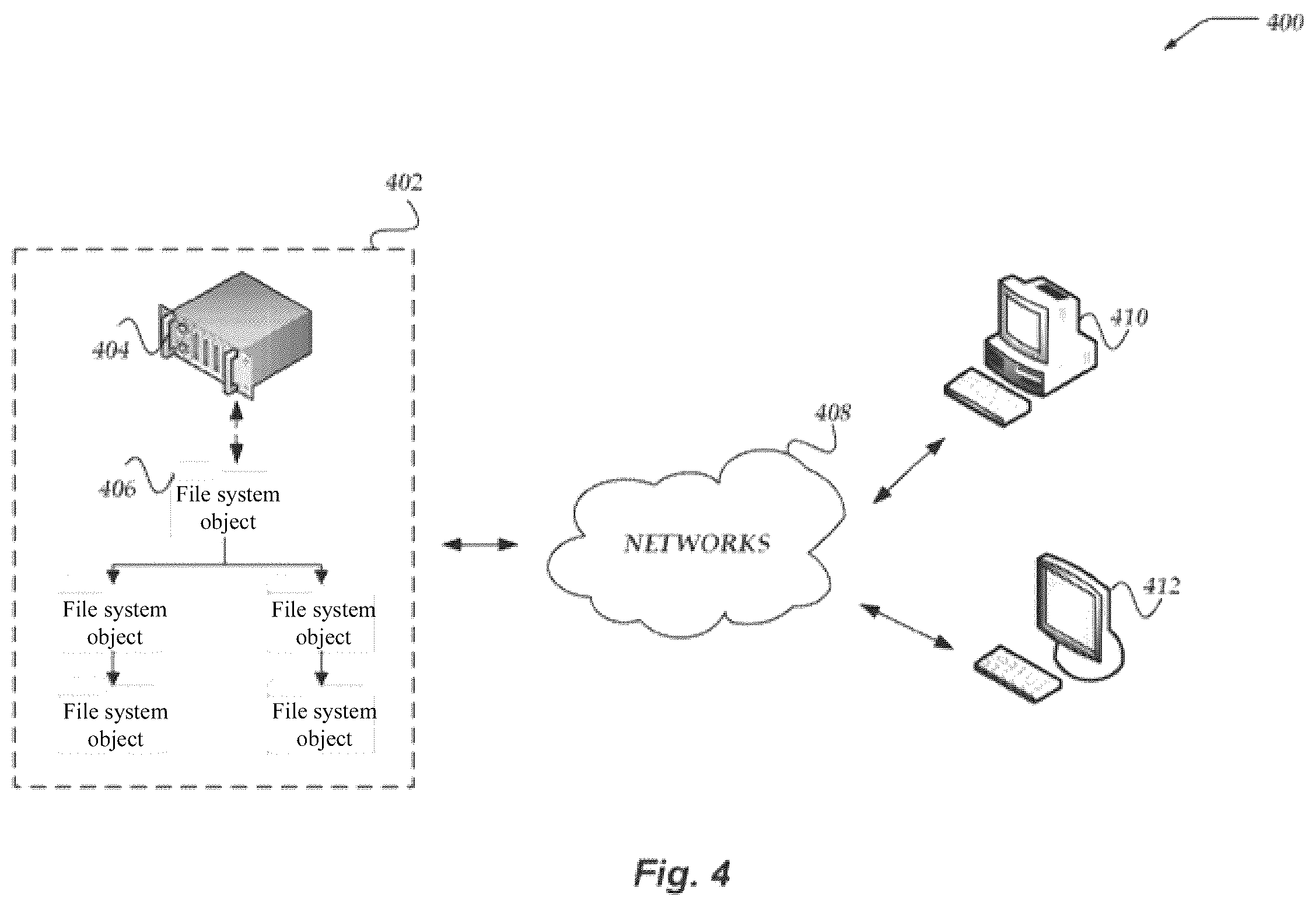 Patent US12591548 Figure 4 – Aggregating metrics in file systems using structured journals