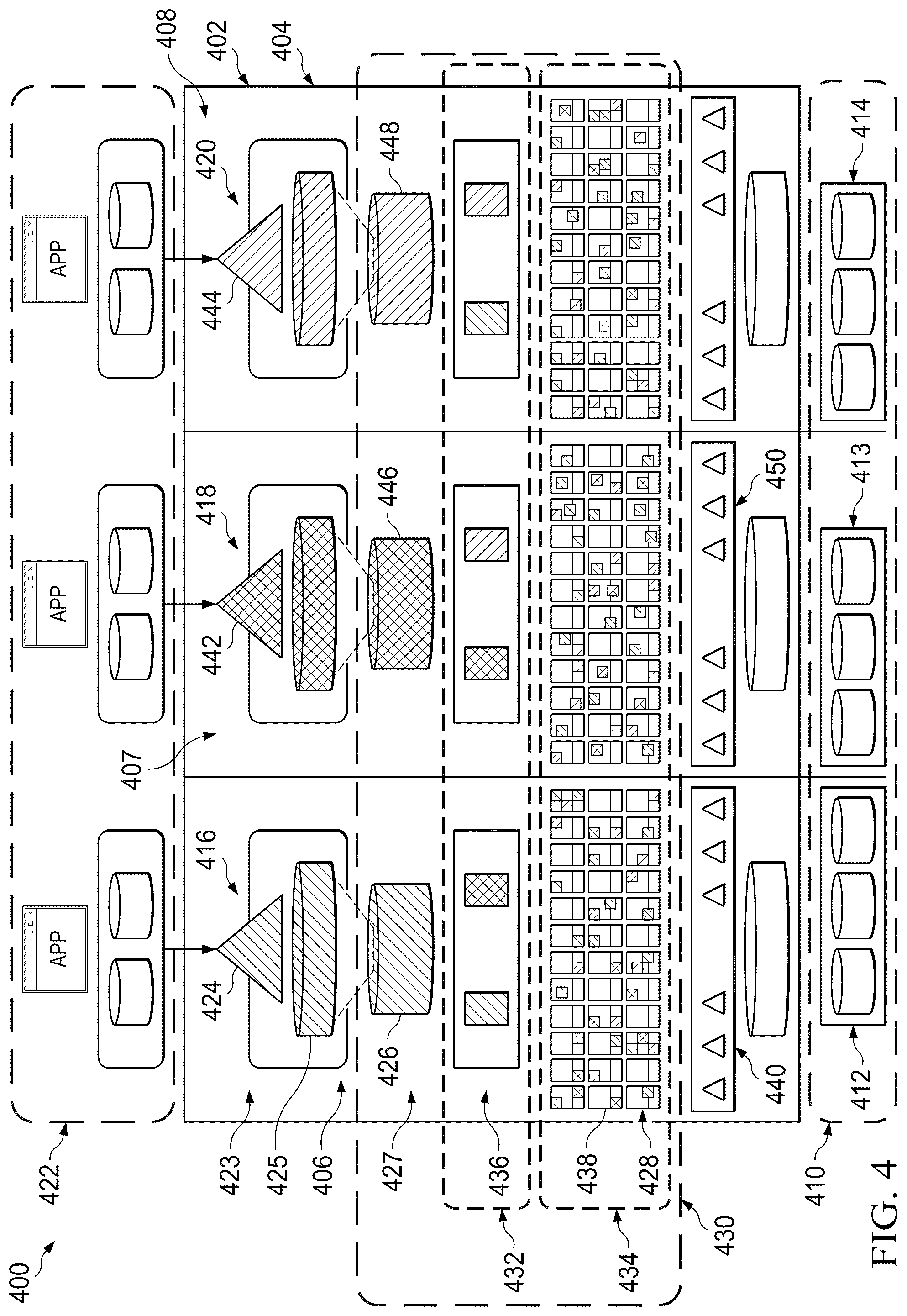 Patent US12591552 Figure 4 – Distributed file system that provides scalability and resiliency