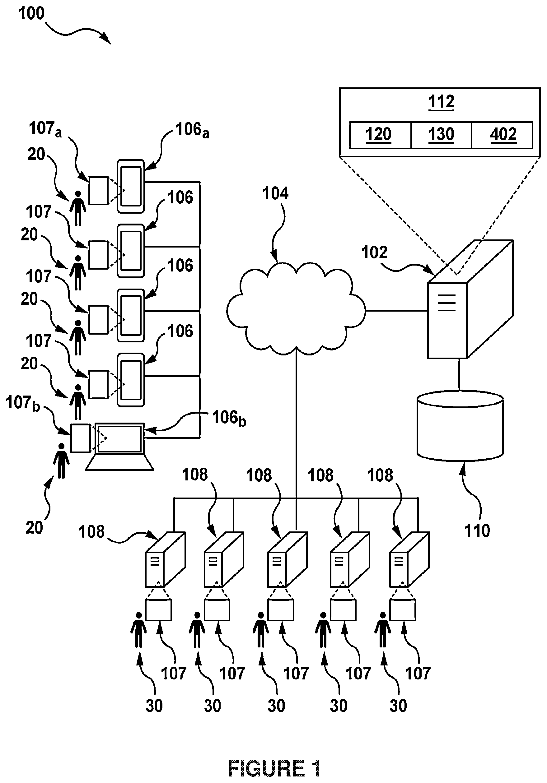 Patent US12591582 — Server and method for generating digital content for users of a recommendation system — Figure 1