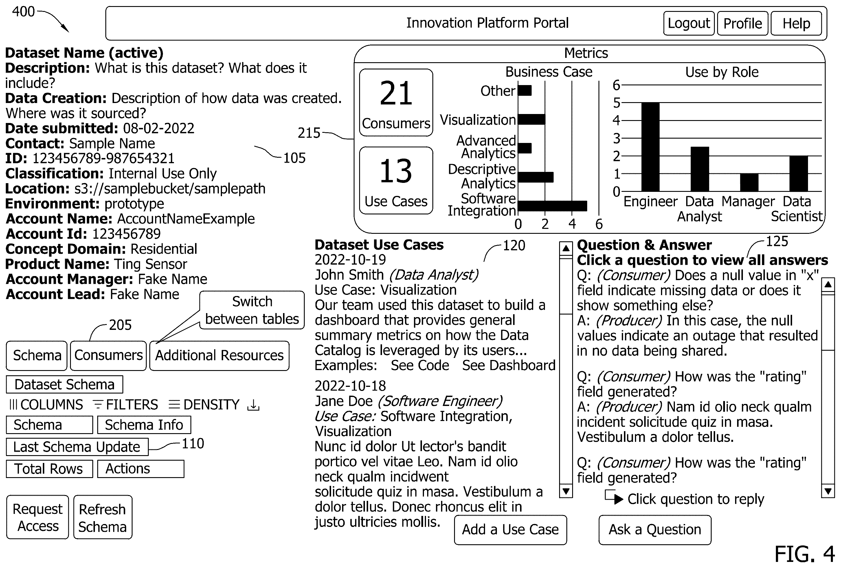 Patent US12591585 Figure 4 – Systems and methods for advanced enterprise data storage and retrieval