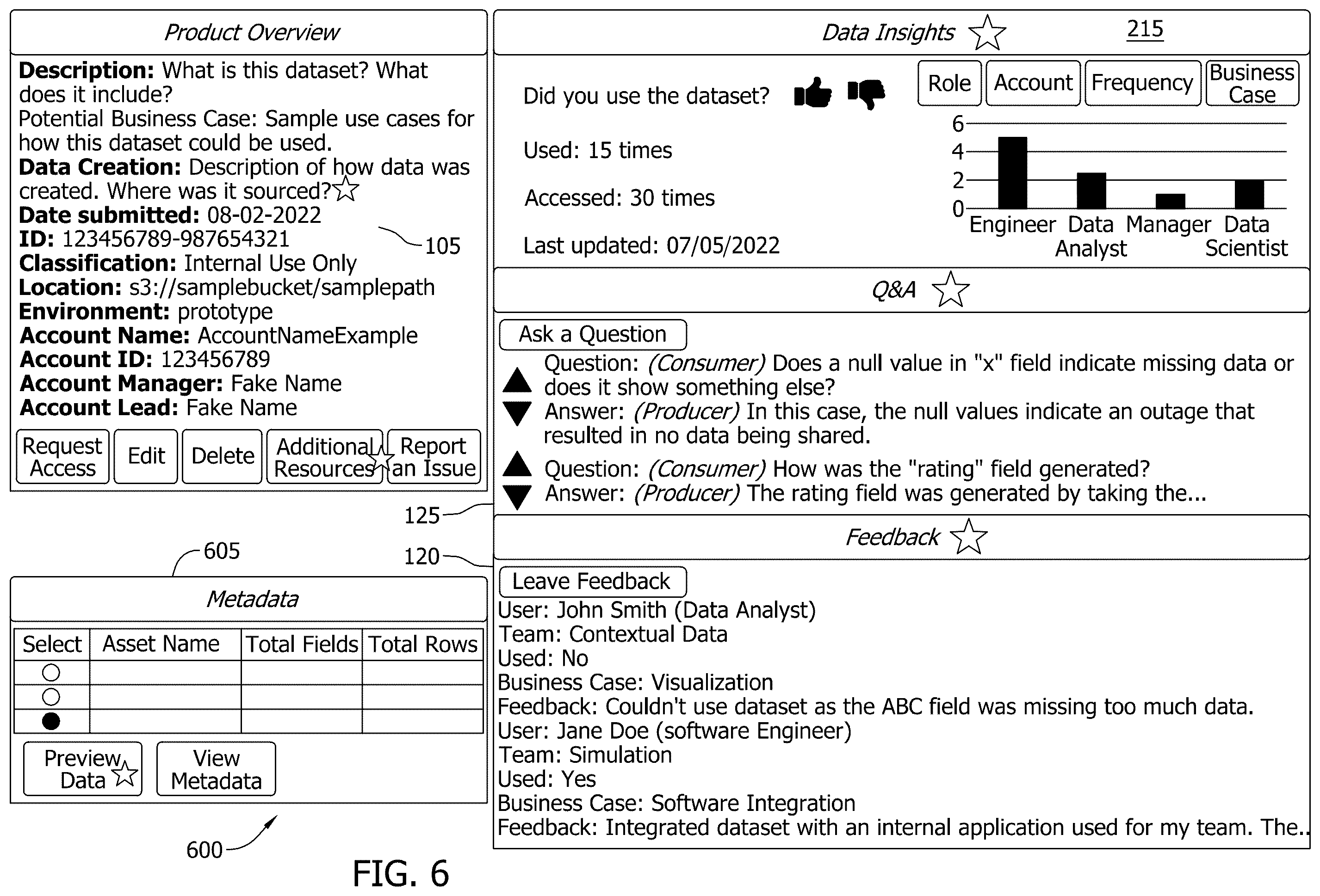 Patent US12591585 Figure 6 – Systems and methods for advanced enterprise data storage and retrieval