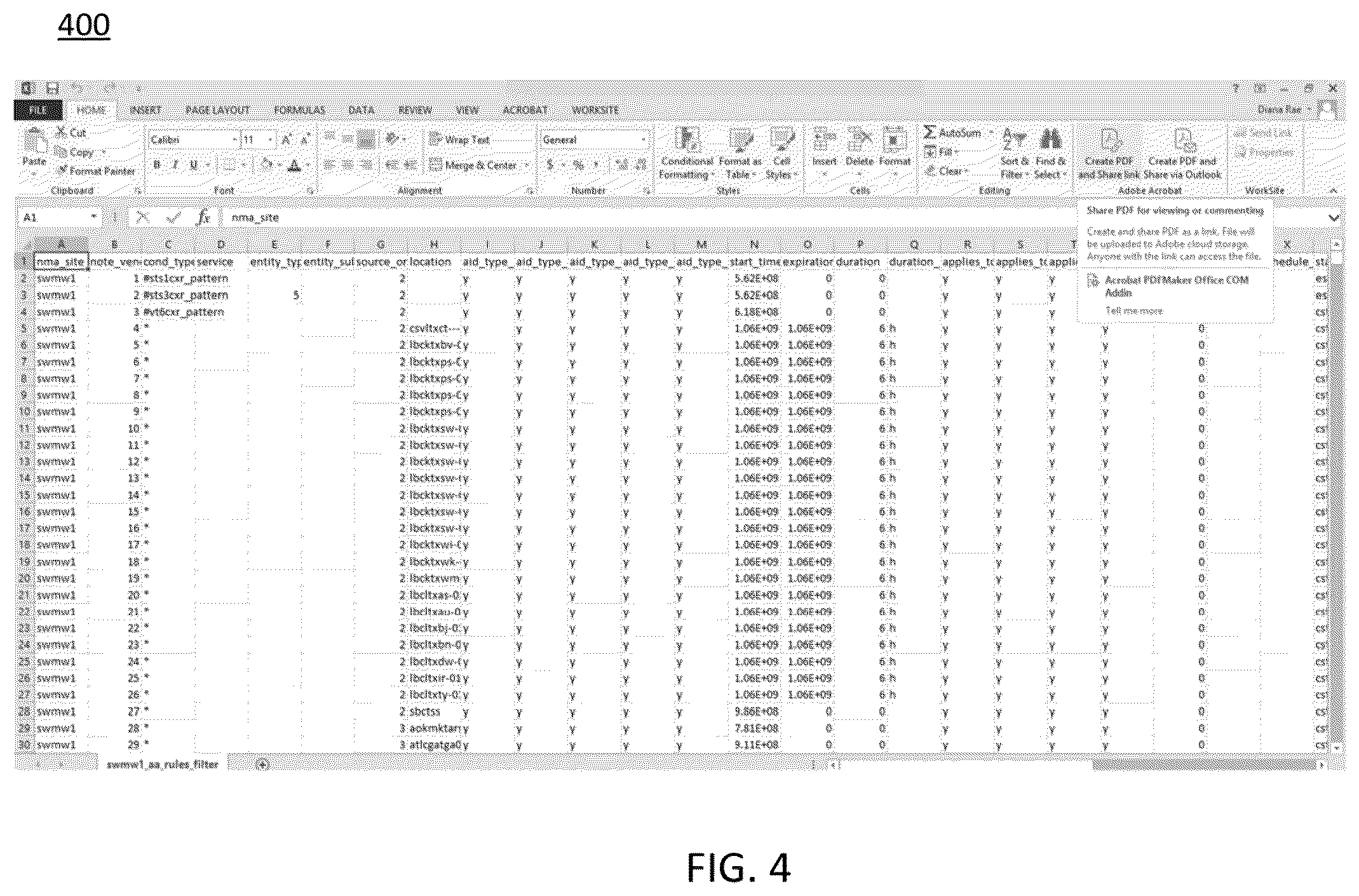 Patent US12591587 Figure 4 – Automatically converting network monitoring and analysis alarm processing rules into network service assurance system policy engine framework policies