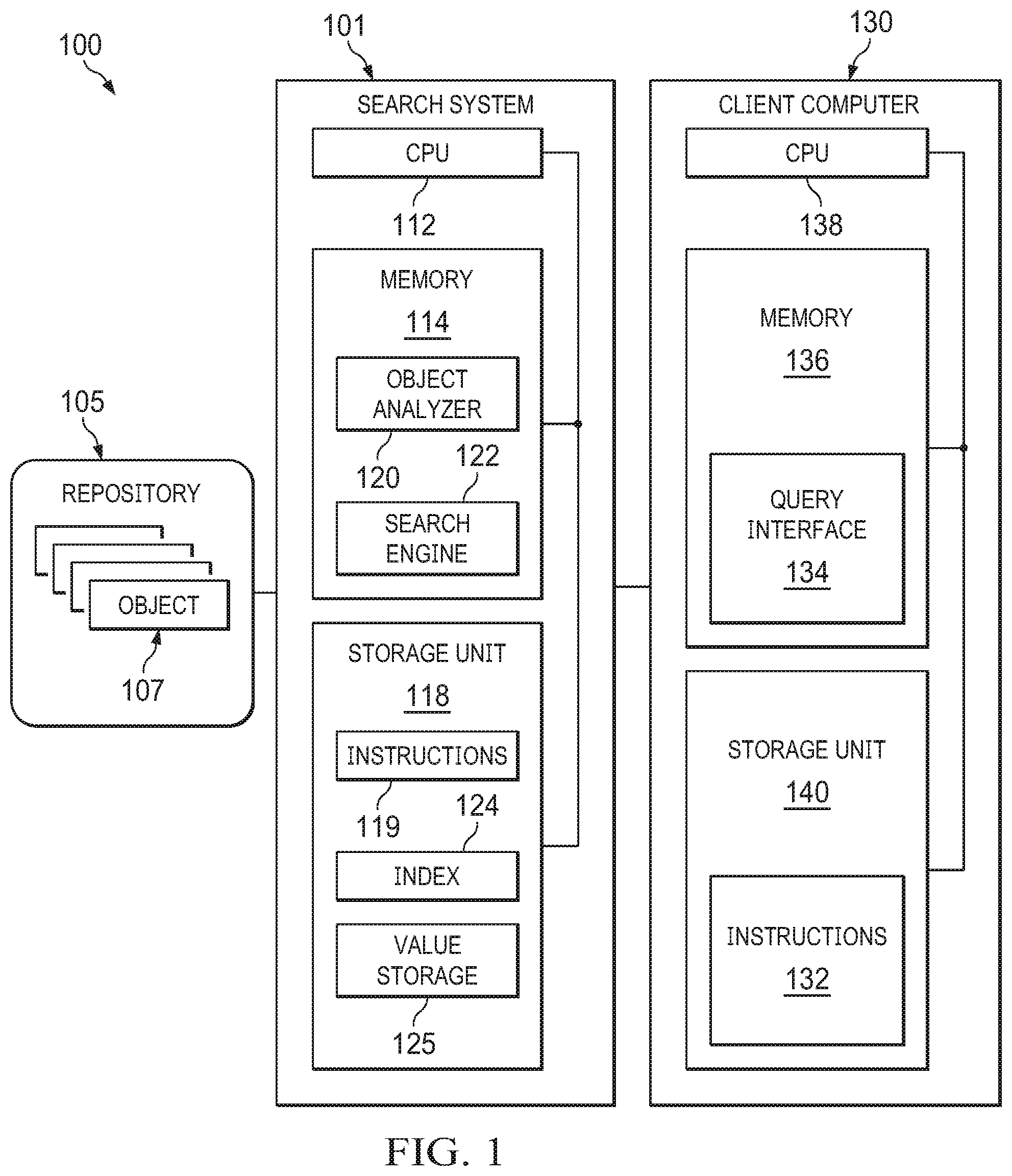 Patent US12591601 Figure 1 – System and method for hybrid multilingual search indexing