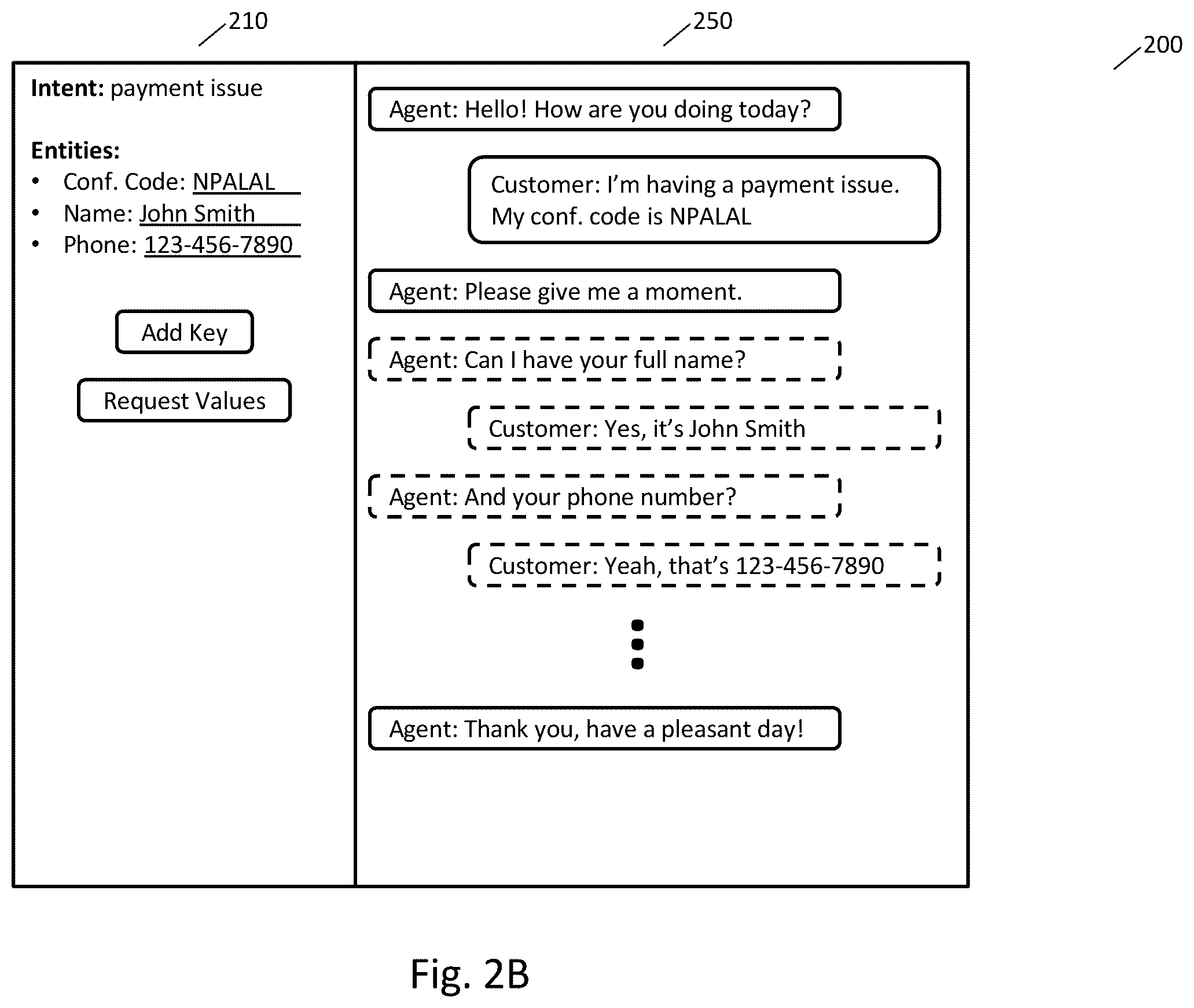 Patent US12591603 Figure 3 – Automated key-value extraction using natural language intents