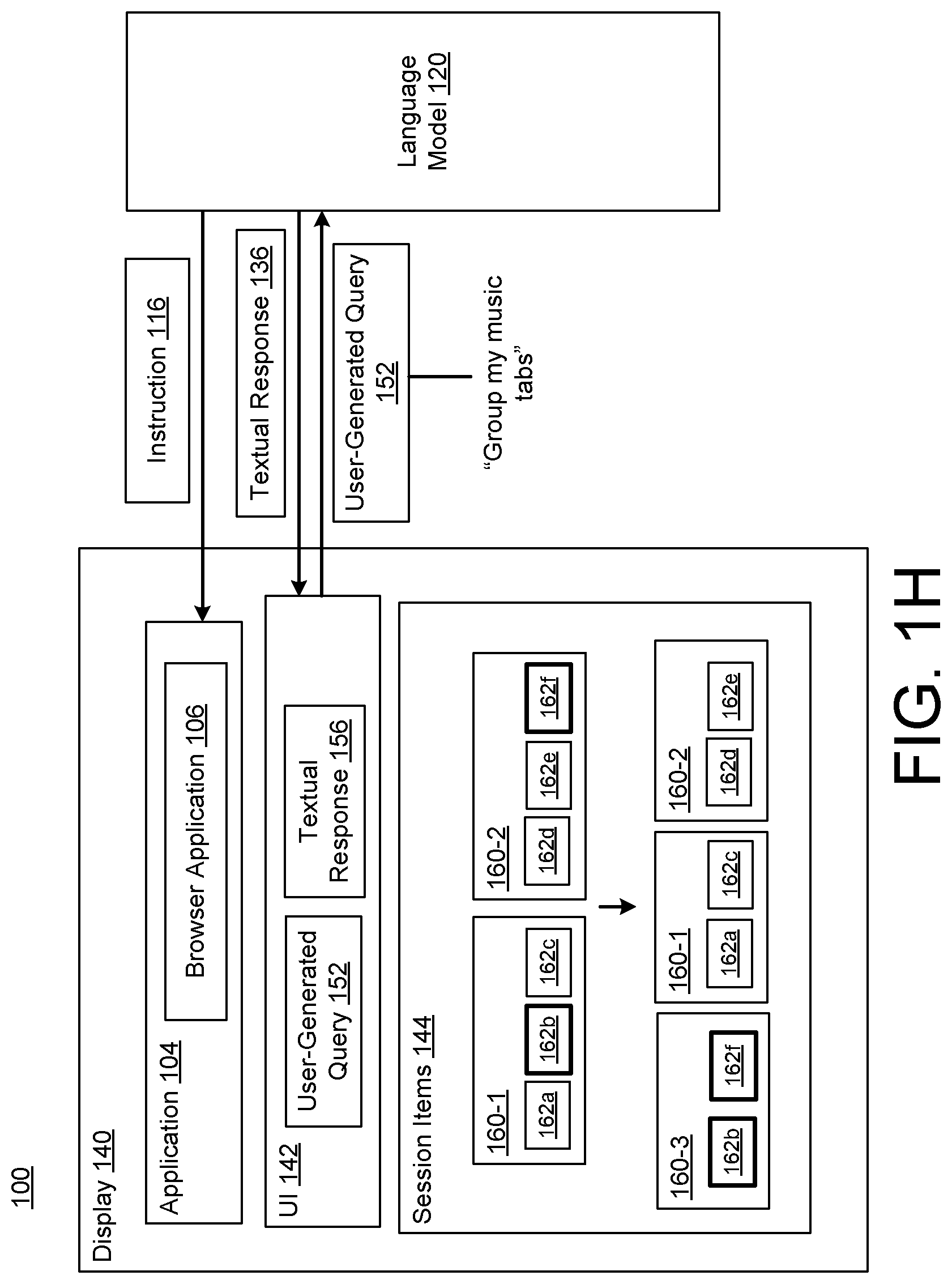 Patent US12591605 Figure 8 – Computer session management using a language model