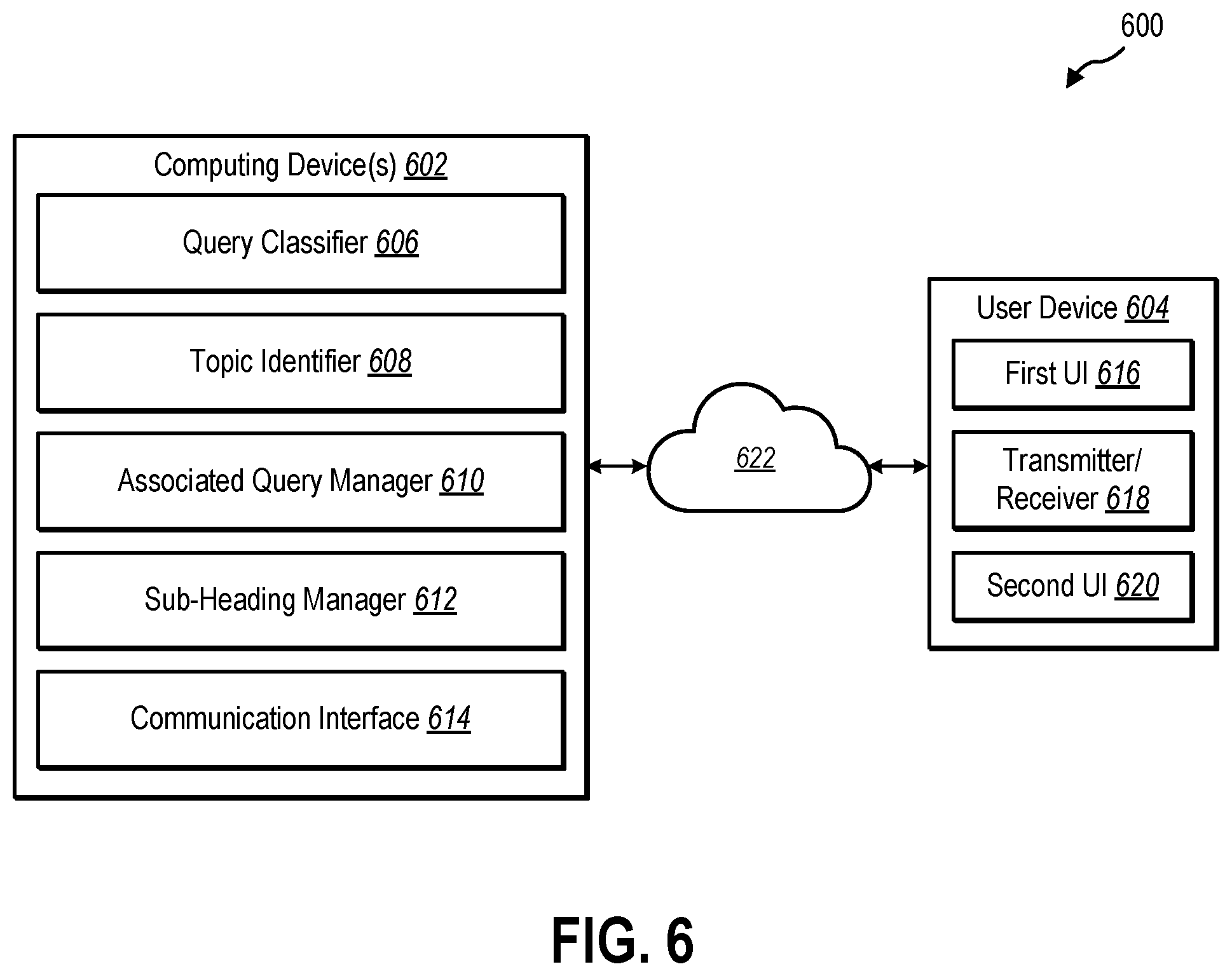 Patent US12591627 Figure 6 – Enhanced auto-suggestion functionality