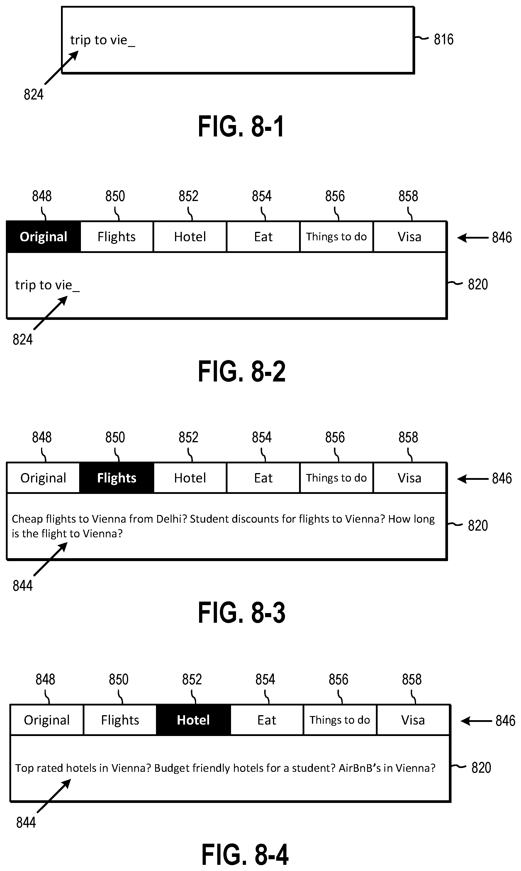 Patent US12591627 Figure 8 – Enhanced auto-suggestion functionality
