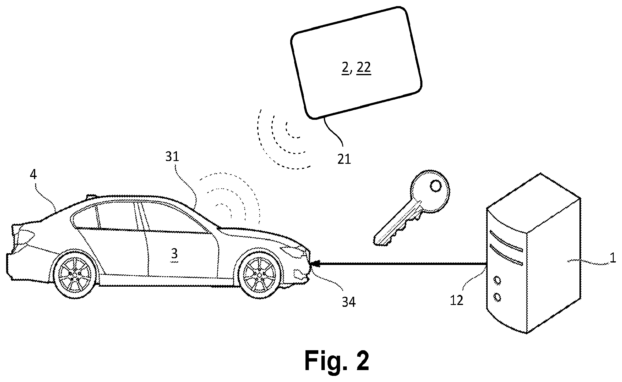 Patent US12591656 Figure 2 – Method for registering digital keys of a vehicle in a virtual wallet, and associated devices