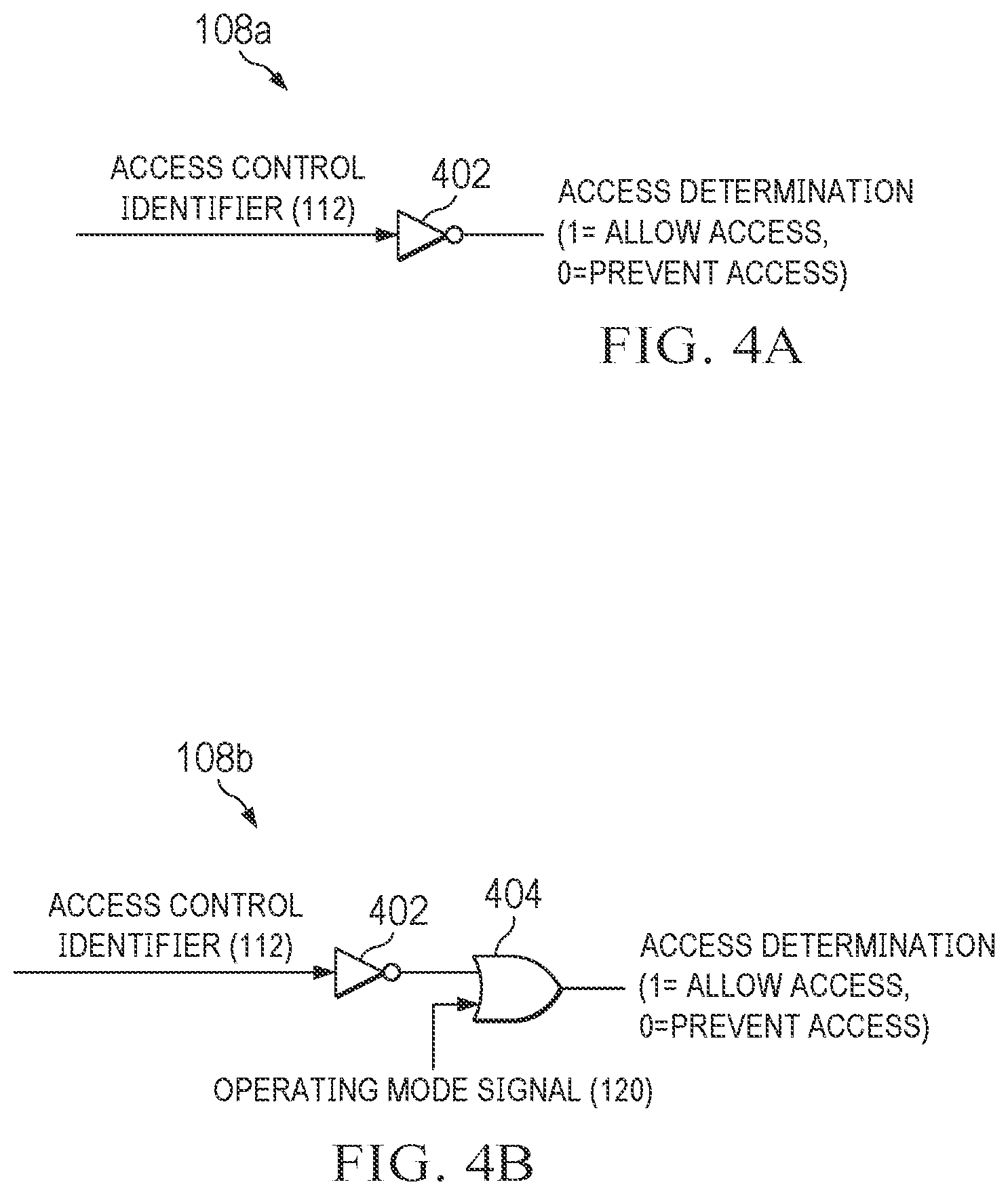 Patent US12591694 Figure 4 – Electronic device including access control identifiers for controlling access to peripherals