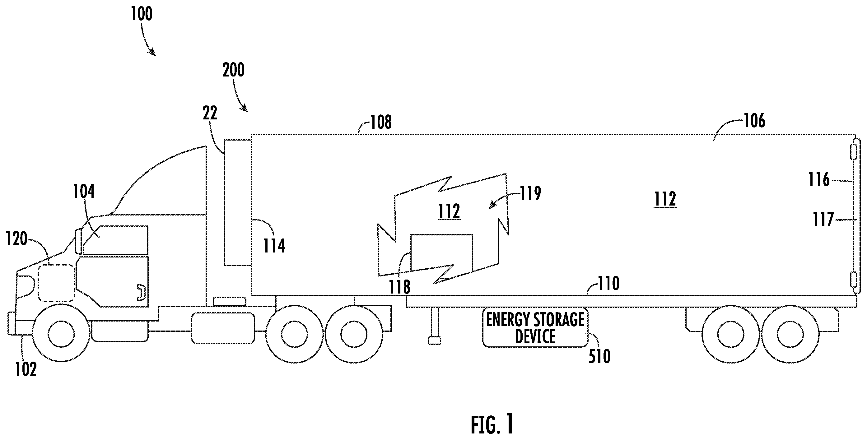Patent US12591710 Figure 1 – Obfuscating data in controller area network messages for transport refrigeration units