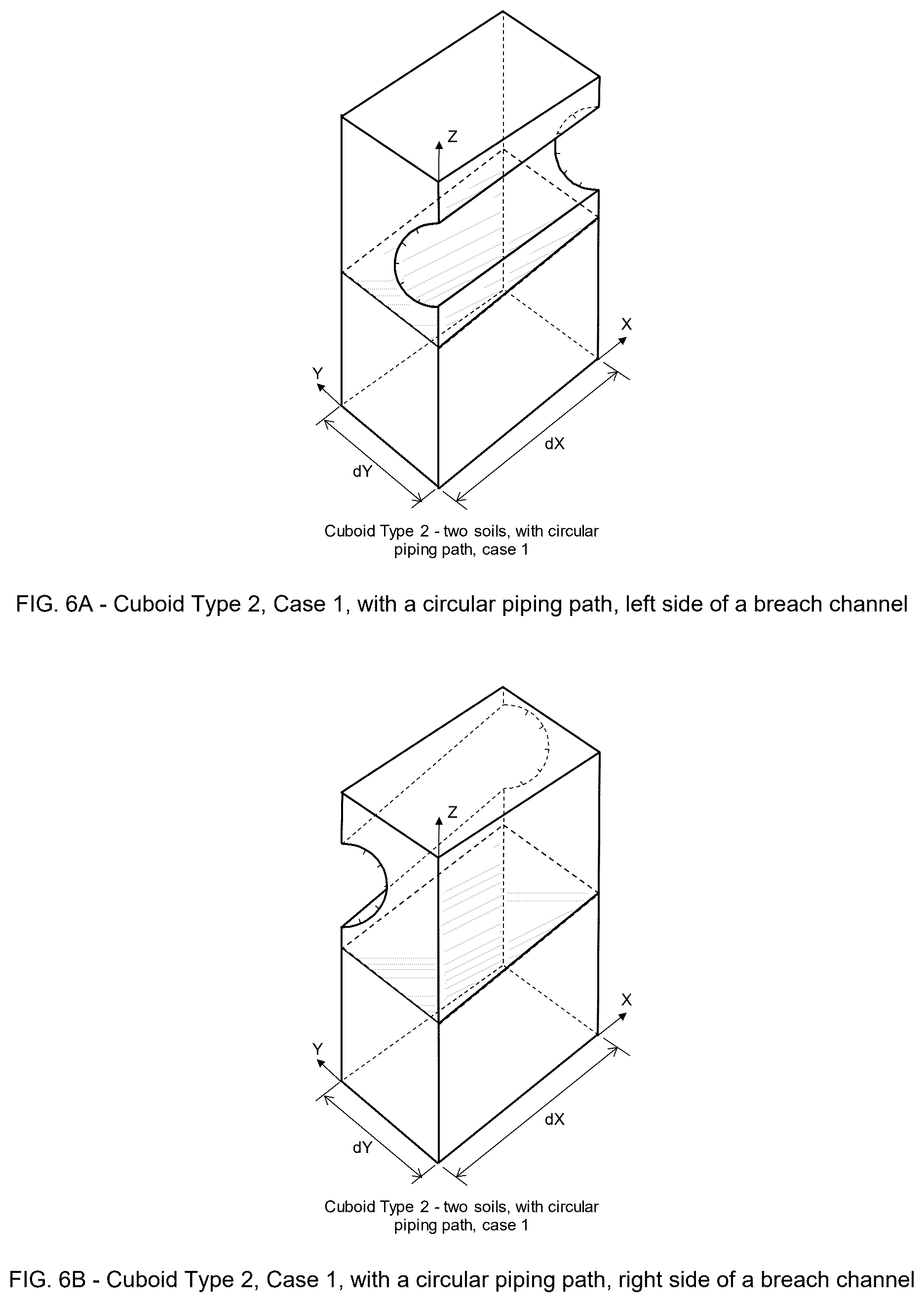 Patent US12591721 Figure 14 – Method and numerical three-dimensional model to simulate dam breach for homogeneous and zoned soil dams
