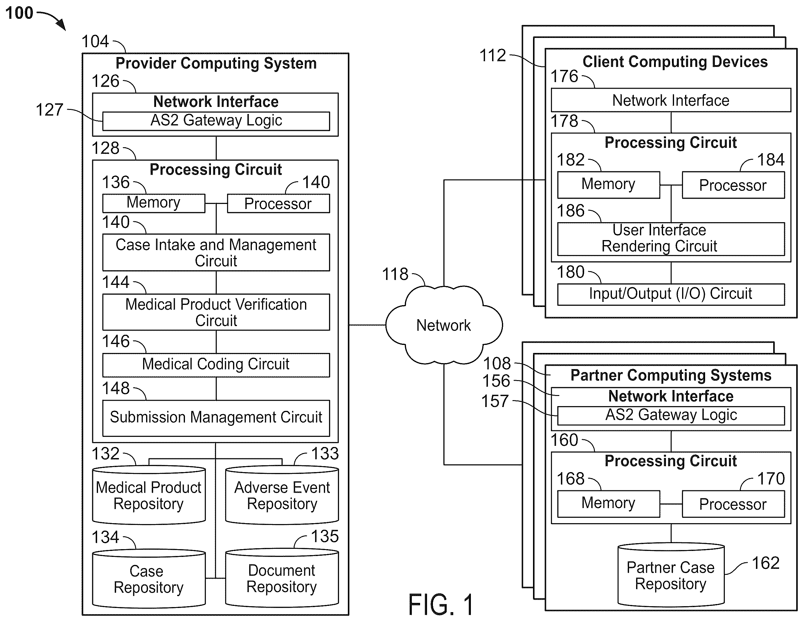 Patent US12591733 Figure 1 – Systems and methods for digitally interpreting a linguistic section of a source file via highlighting on a graphical user interface