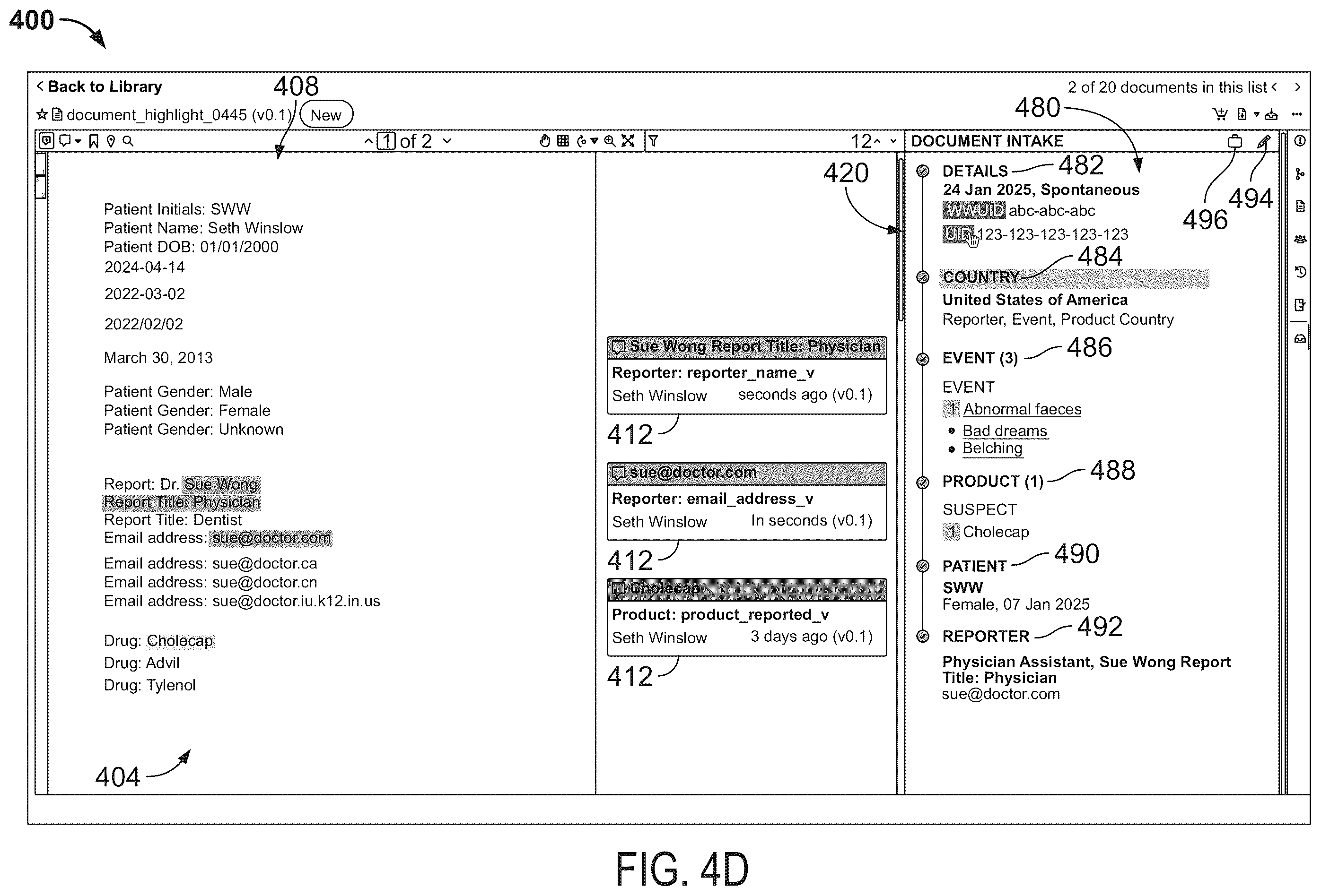 Patent US12591733 Figure 7 – Systems and methods for digitally interpreting a linguistic section of a source file via highlighting on a graphical user interface