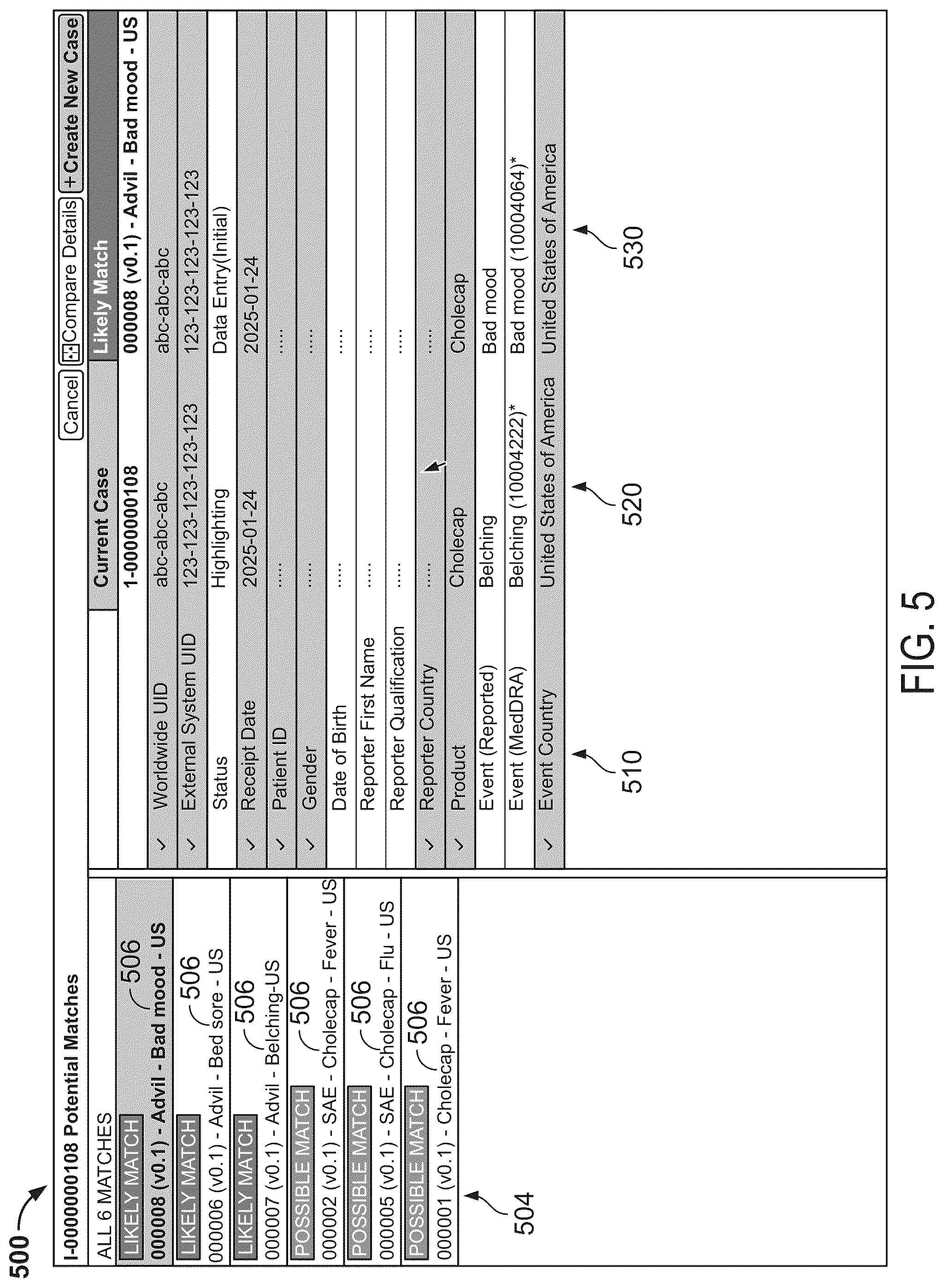 Patent US12591733 Figure 8 – Systems and methods for digitally interpreting a linguistic section of a source file via highlighting on a graphical user interface