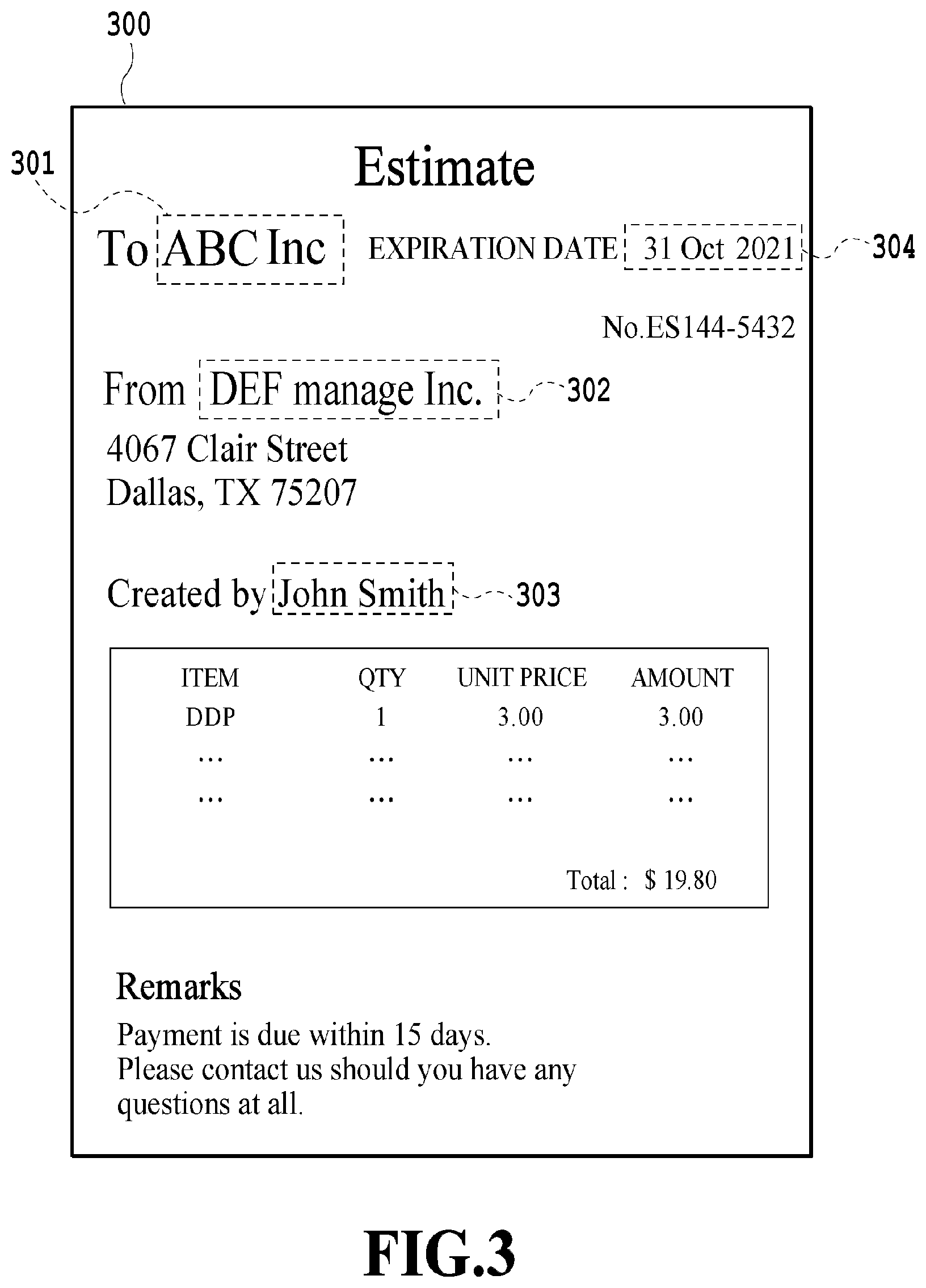 Patent US12591743 Figure 3 – Information processing apparatus, information processing method, and storage medium for extracting a named entity from a document